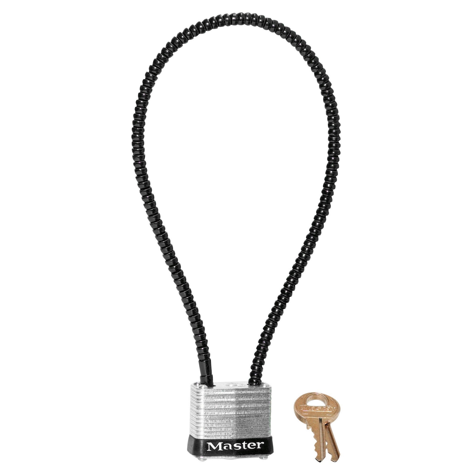Master Lock 107KADSPT Cable Gun Lock – 14-Inch Braided Steel Security Lock for Firearms