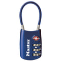 MasterLock 4688DBLU TSA Combination Padlock with Flexible Shackle in Blue