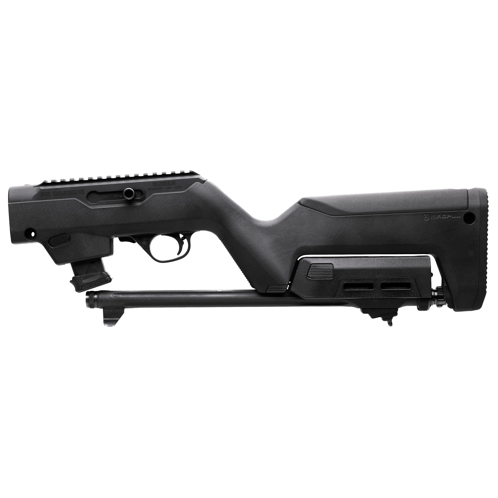 Magpul PC Backpacker Stock for Ruger PC Carbine – Black (Part #MAG1076-BLK)