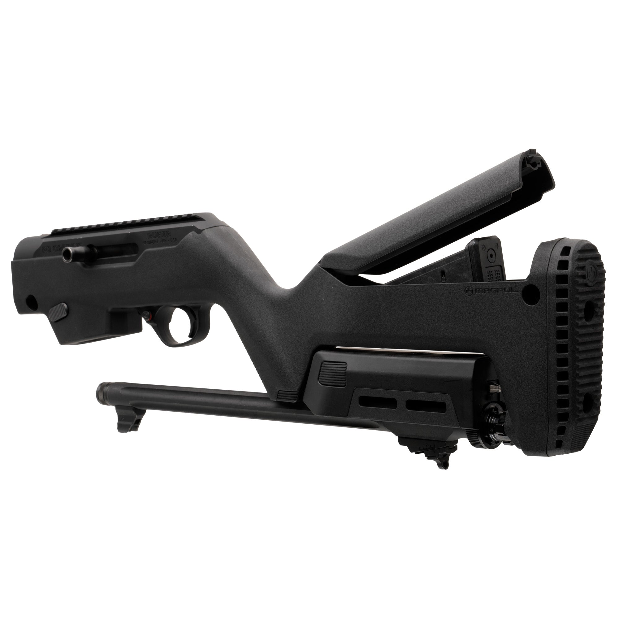Magpul PC Backpacker Stock for Ruger PC Carbine – Black (Part #MAG1076-BLK)
