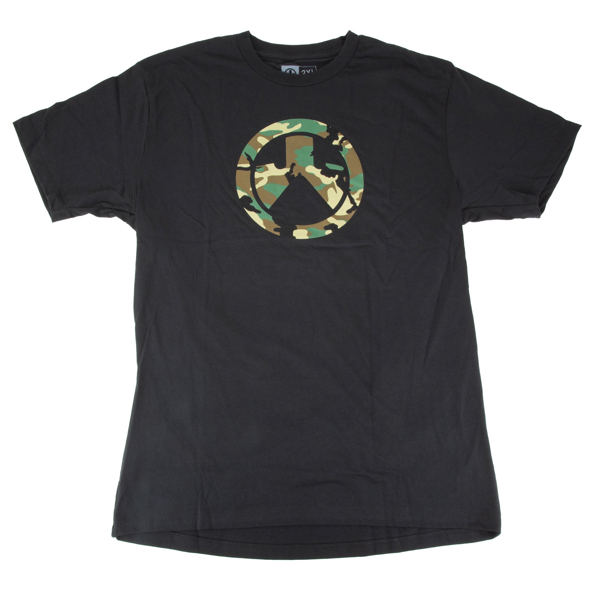 Magpul Industries Woodland Camo Icon Logo T-Shirt in Black, XXL