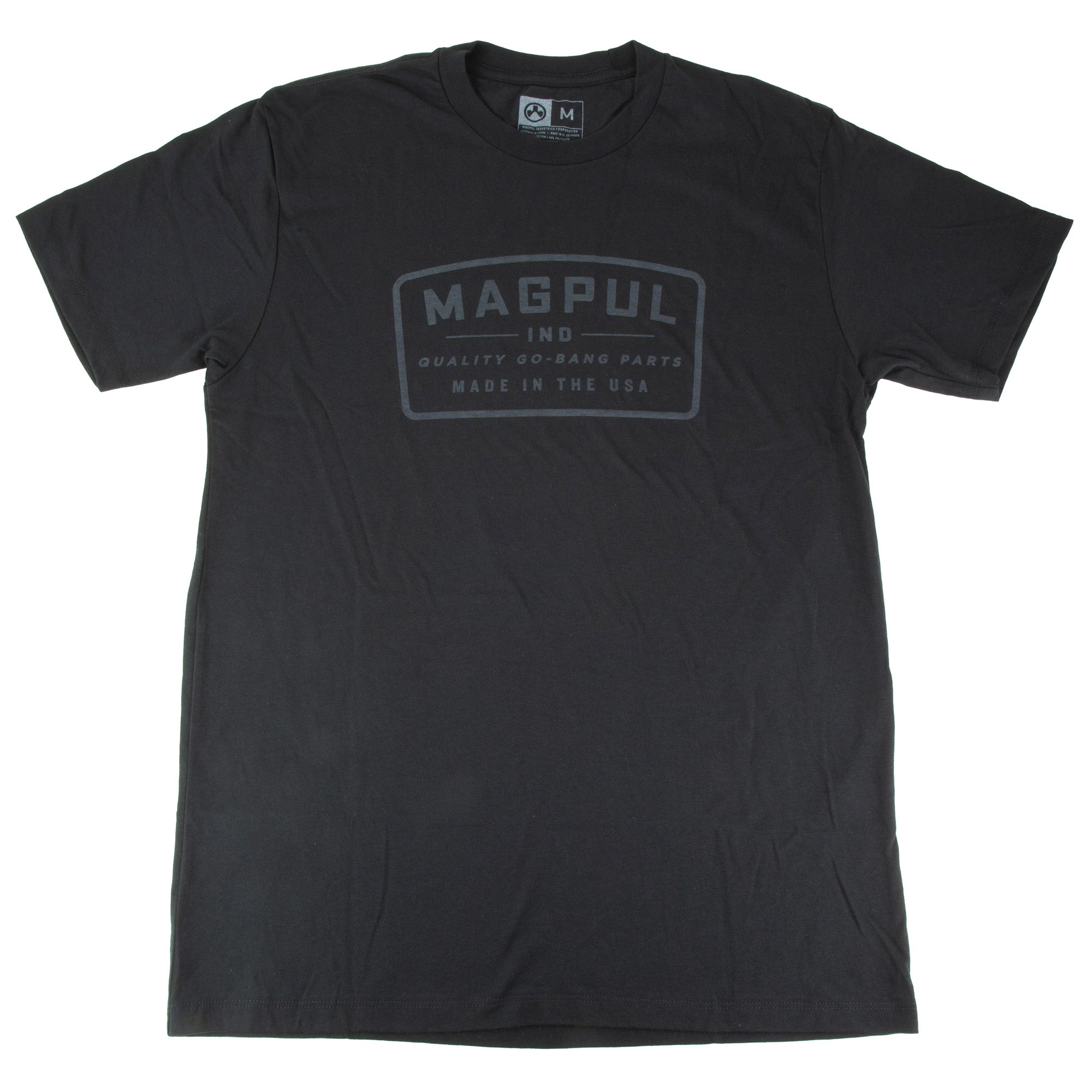Magpul Industries Go Bang Patch Black Cotton-Poly T-Shirt - Medium