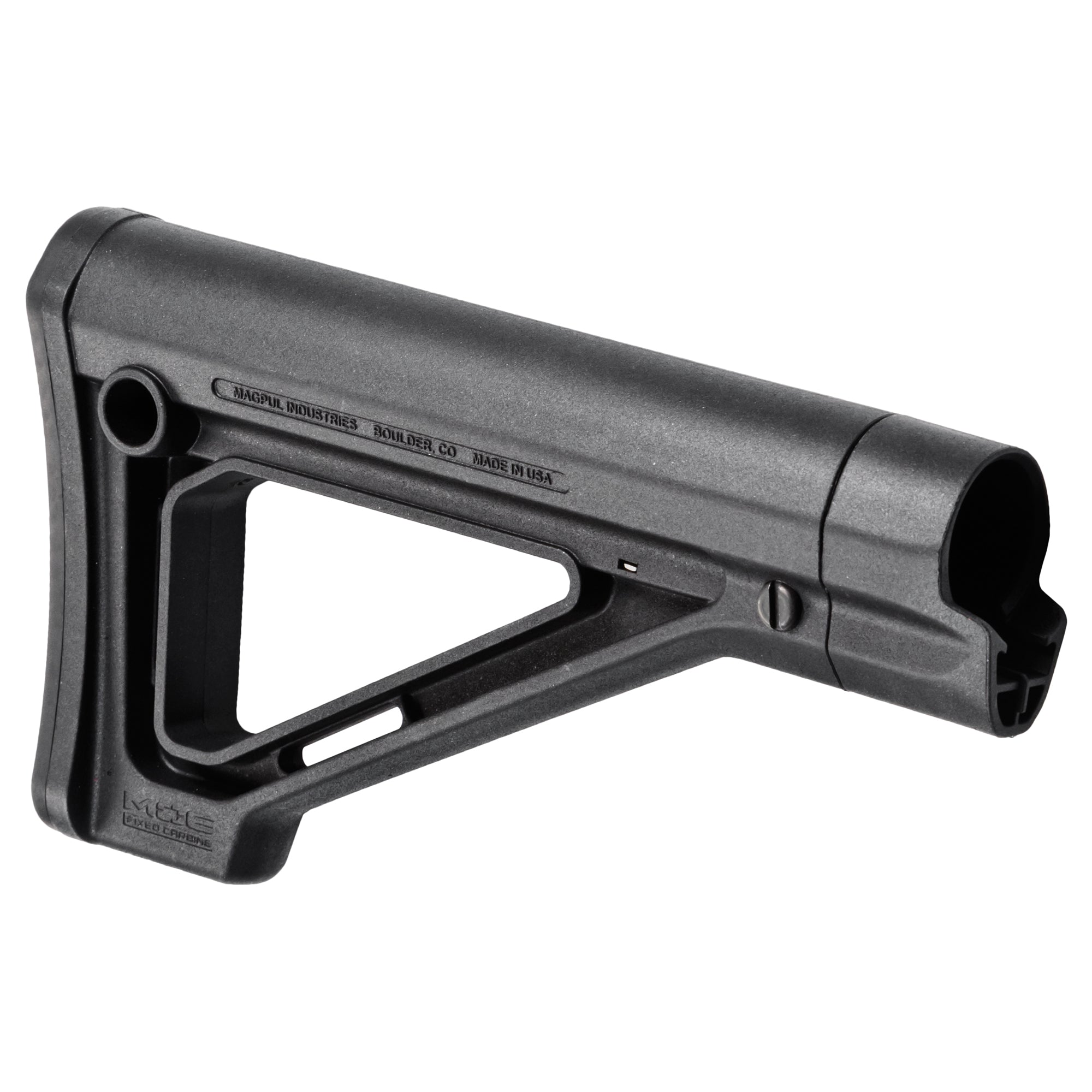 Magpul Industries MOE Fixed Carbine Stock - Mil-Spec Model in Black