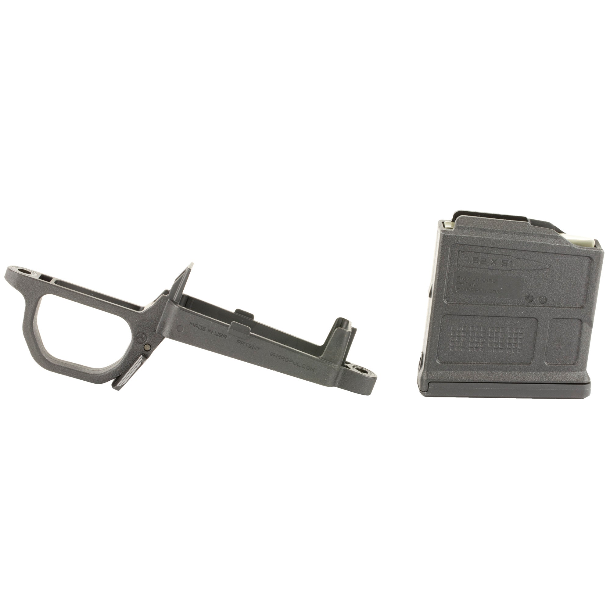 Magpul Industries MAG497-BLK Hunter 700 Short Action Magwell in Black with PMAG 5 7.62 AC