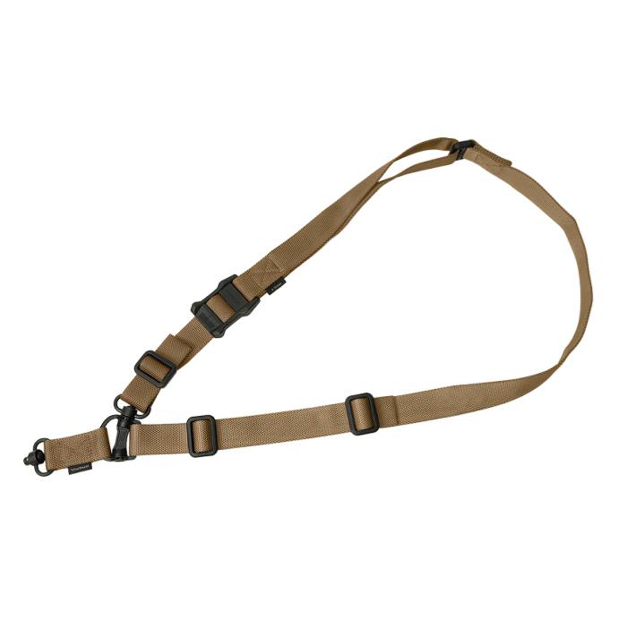 Magpul Industries MS4 Dual QD Sling Gen2 in Coyote - Versatile Convertible Rifle Sling