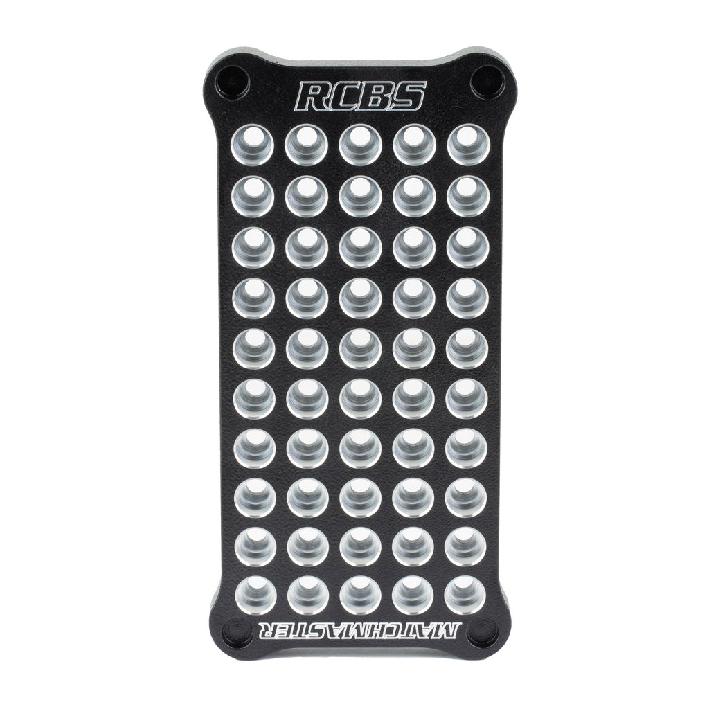 RCBS MatchMaster Multi-Cartridge Reloading Block – Dual-Size Aluminum Case Holder for .223 Remington and .308 Winchester