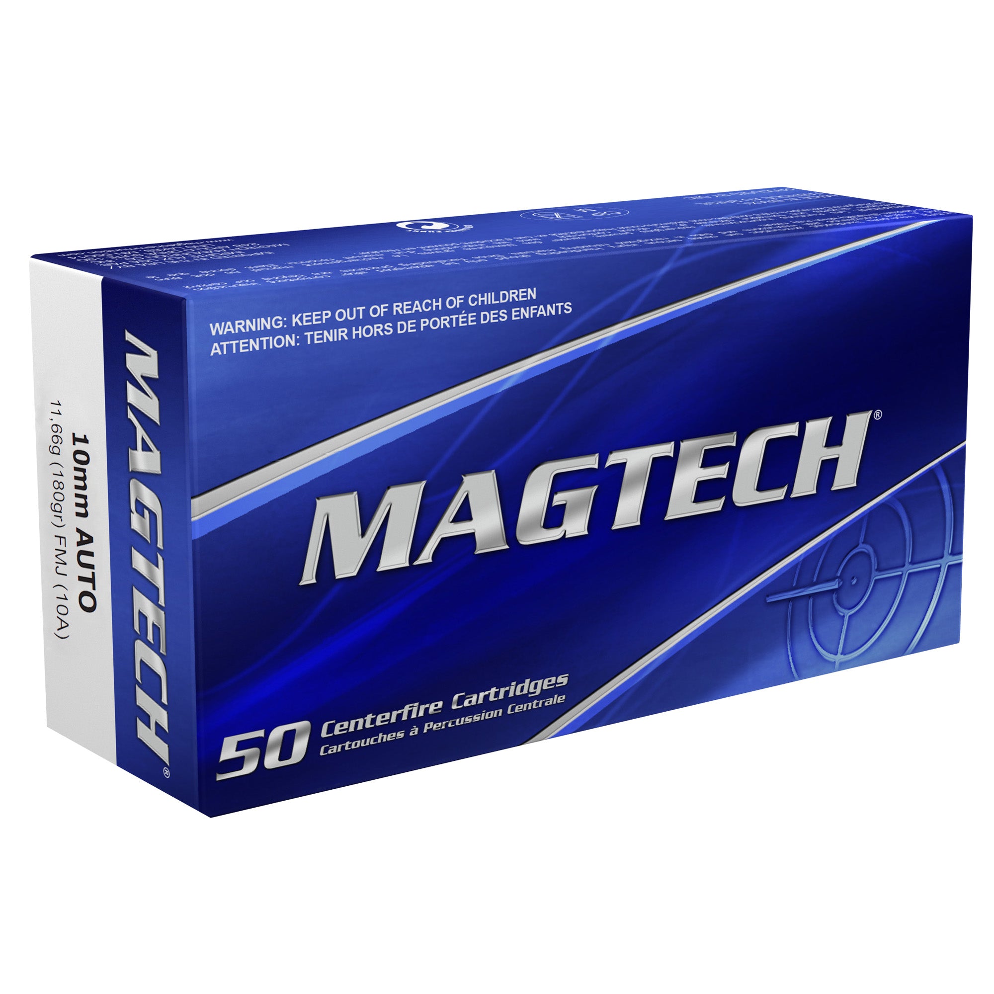 Magtech 10mm 180-Grain Full Metal Jacket Ammunition - Sport Shooting