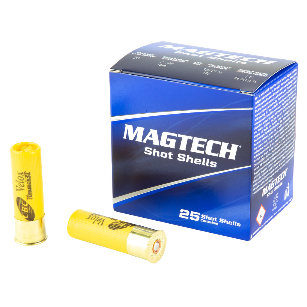 Magtech 20 Gauge 2.75-Inch Buckshot Shot Shells, 25 Rounds per Box