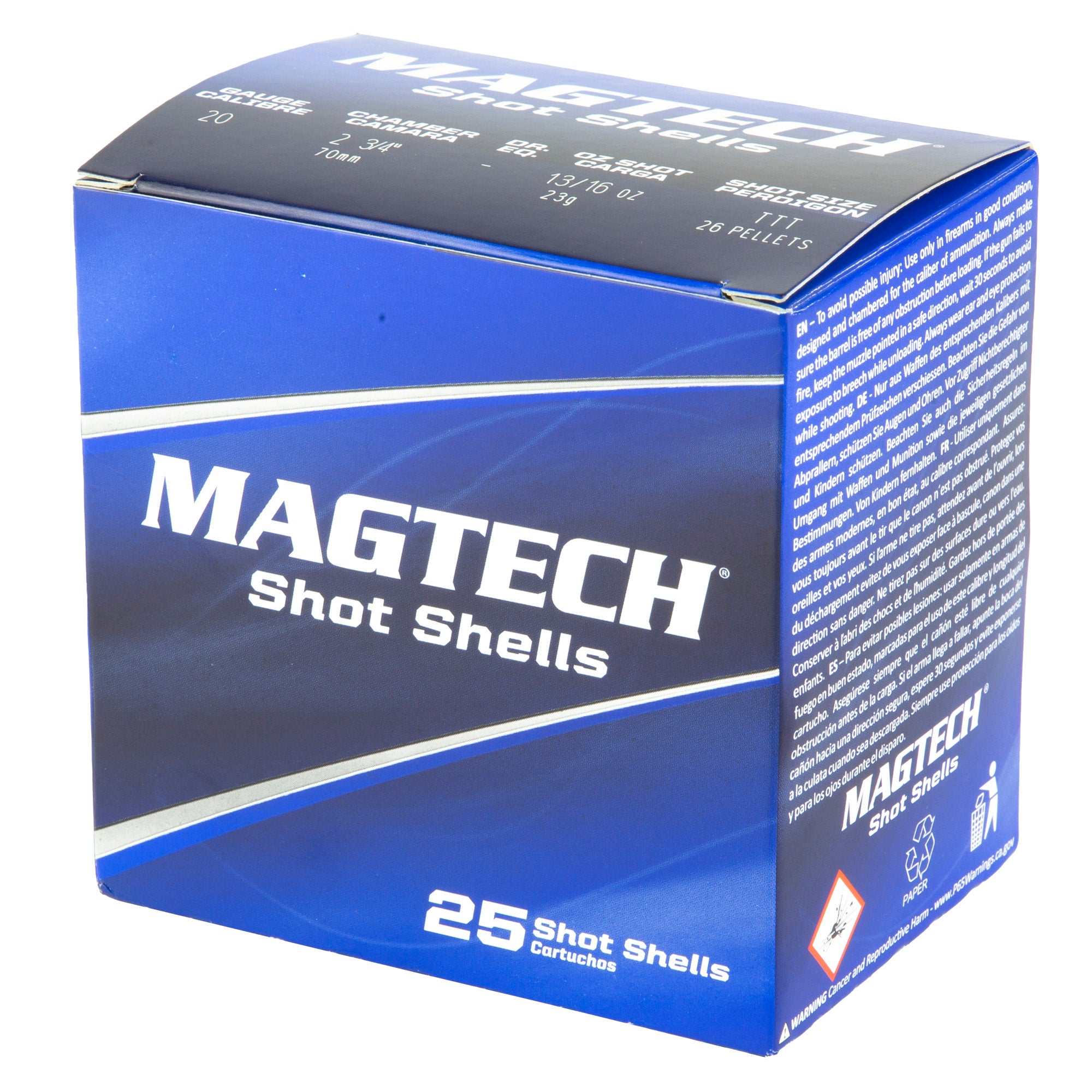 Magtech 20 Gauge 2.75-Inch Buckshot Shot Shells, 25 Rounds per Box