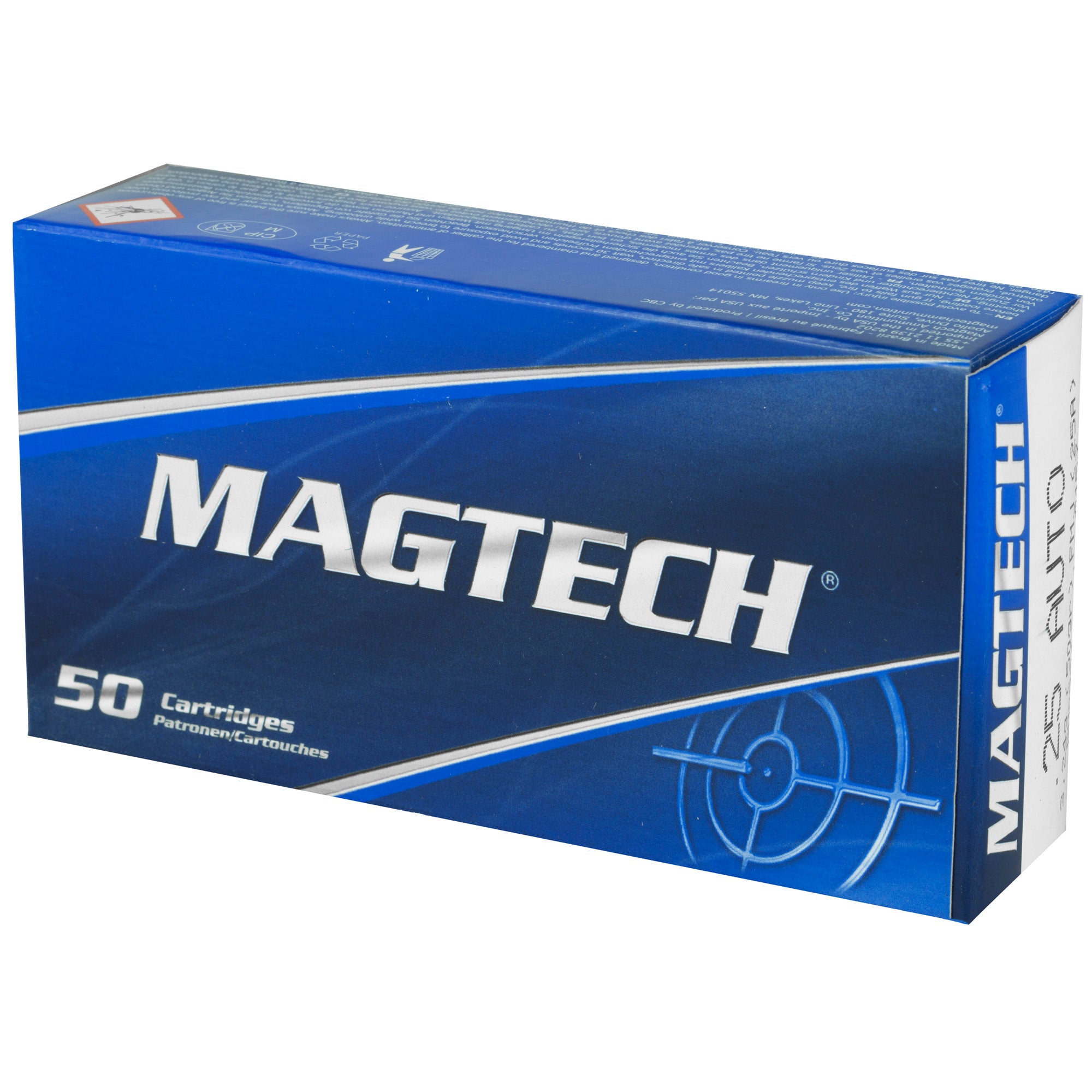 Magtech 25 ACP Full Metal Jacket Ammunition - Sport Shooting, 50 Grain, 50 Rounds