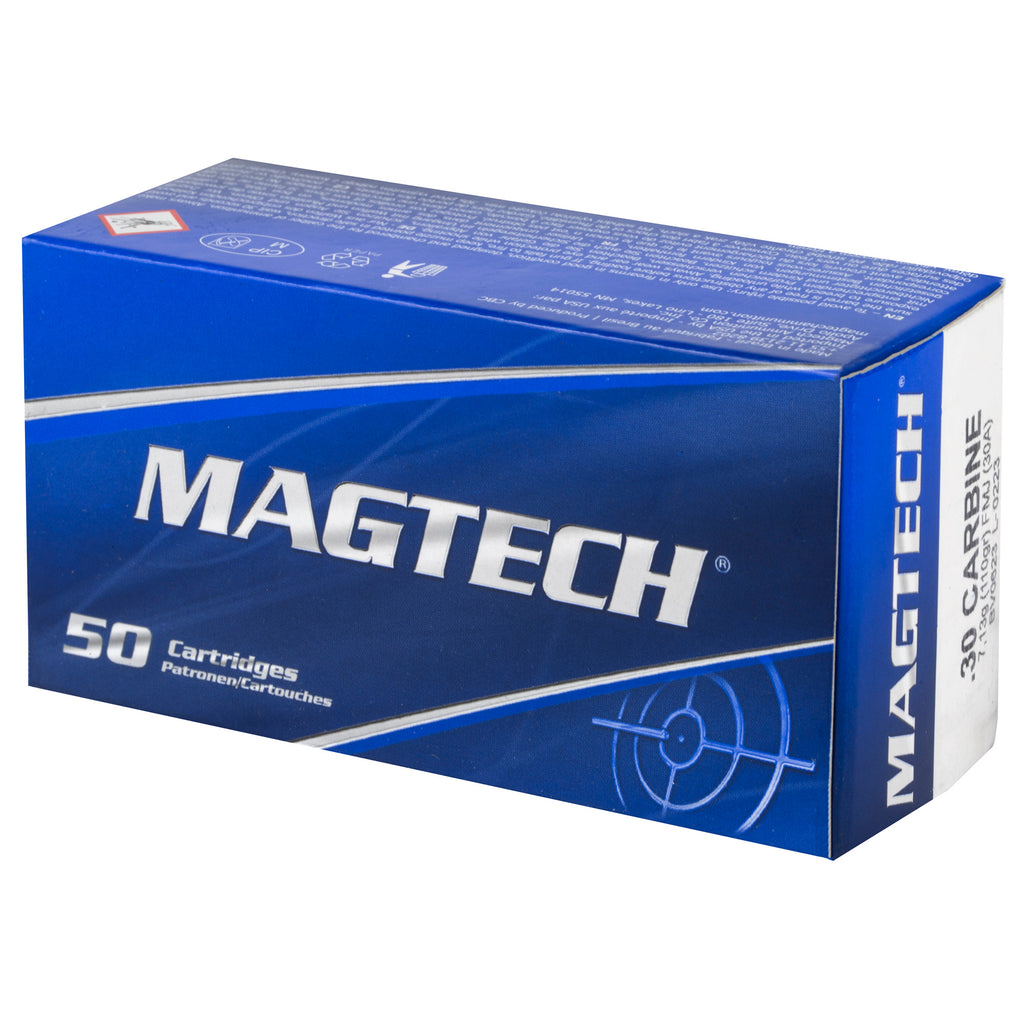 Magtech 30 Carbine Full Metal Jacket (FMJ) Ammunition - 110 Grain, Sport Shooting Model