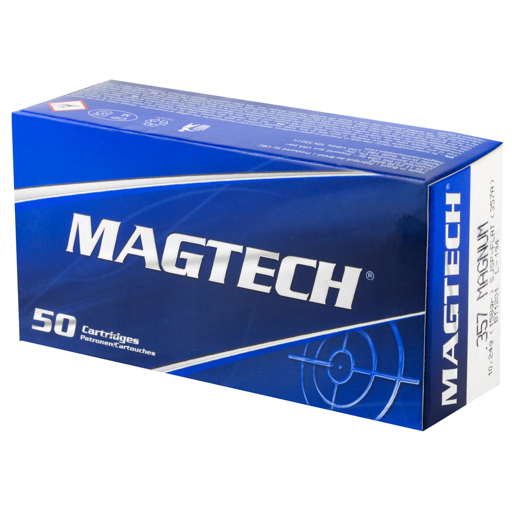 Magtech 357 Magnum 158 Grain Jacketed Soft Point Ammunition - Sport Shooting Series