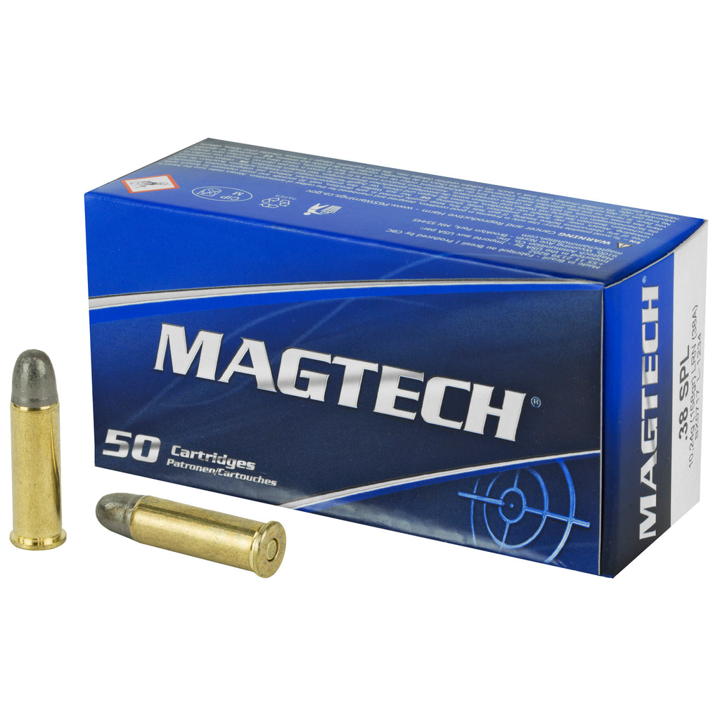 Magtech 38 Special Lead Round Nose Ammunition - 158 Grain, 50 Rounds per Box