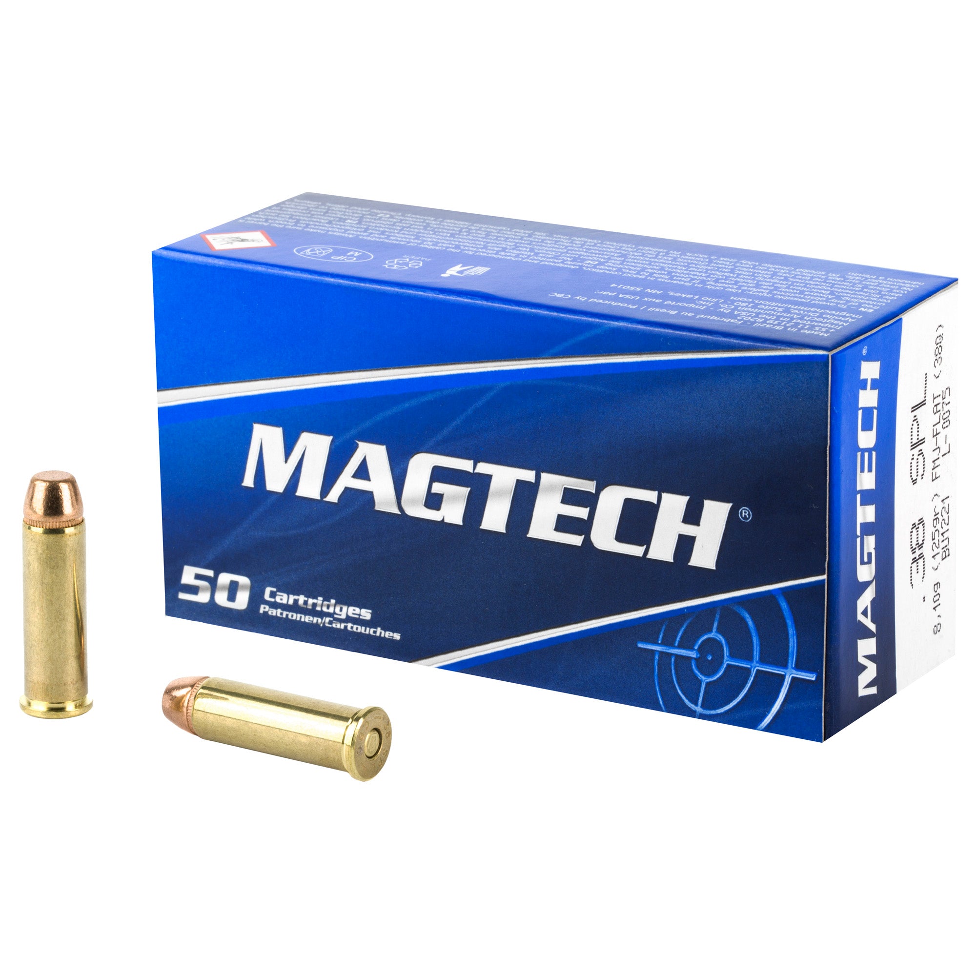 Magtech 38 Special 125 Grain FMJ Flat Nose Ammunition – Sport Shooting Series