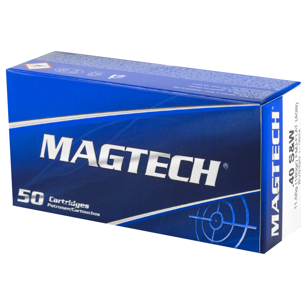 Magtech 40 S&W 180 Grain Full Metal Jacket Ammunition - Sport Shooting Series