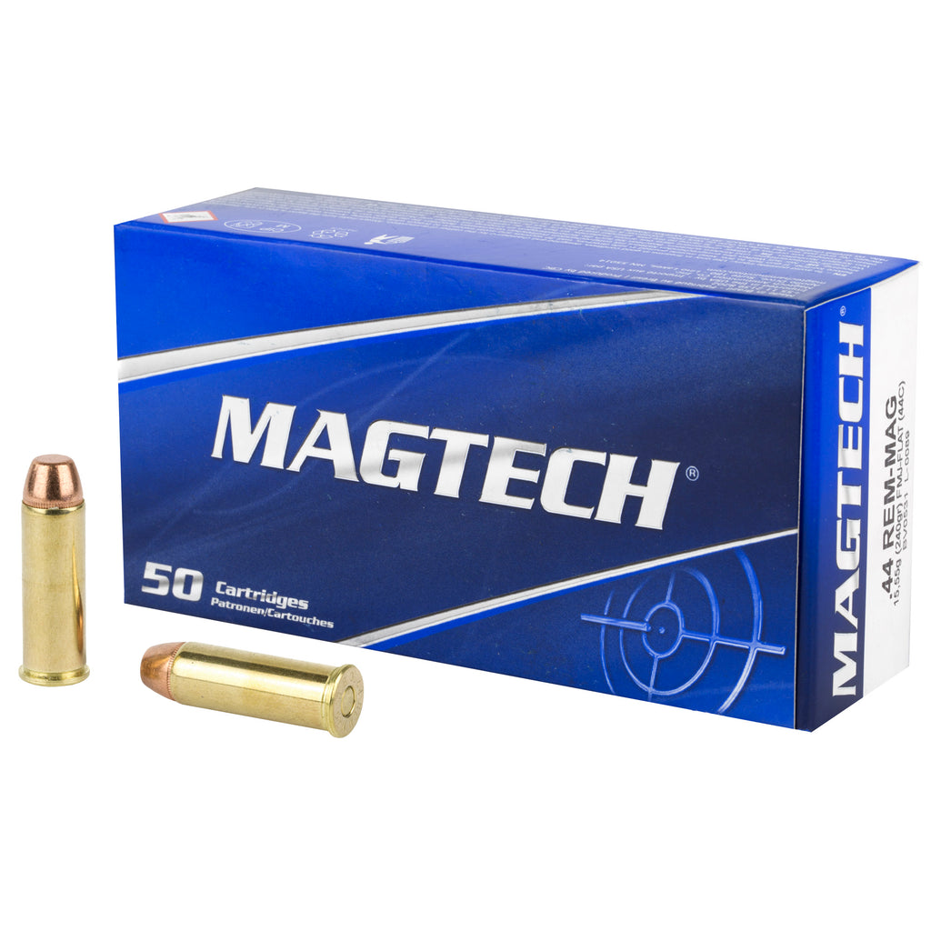 Magtech 44 Magnum 240 Grain FMJ Full Metal Jacket Ammunition - Sport Shooting Series