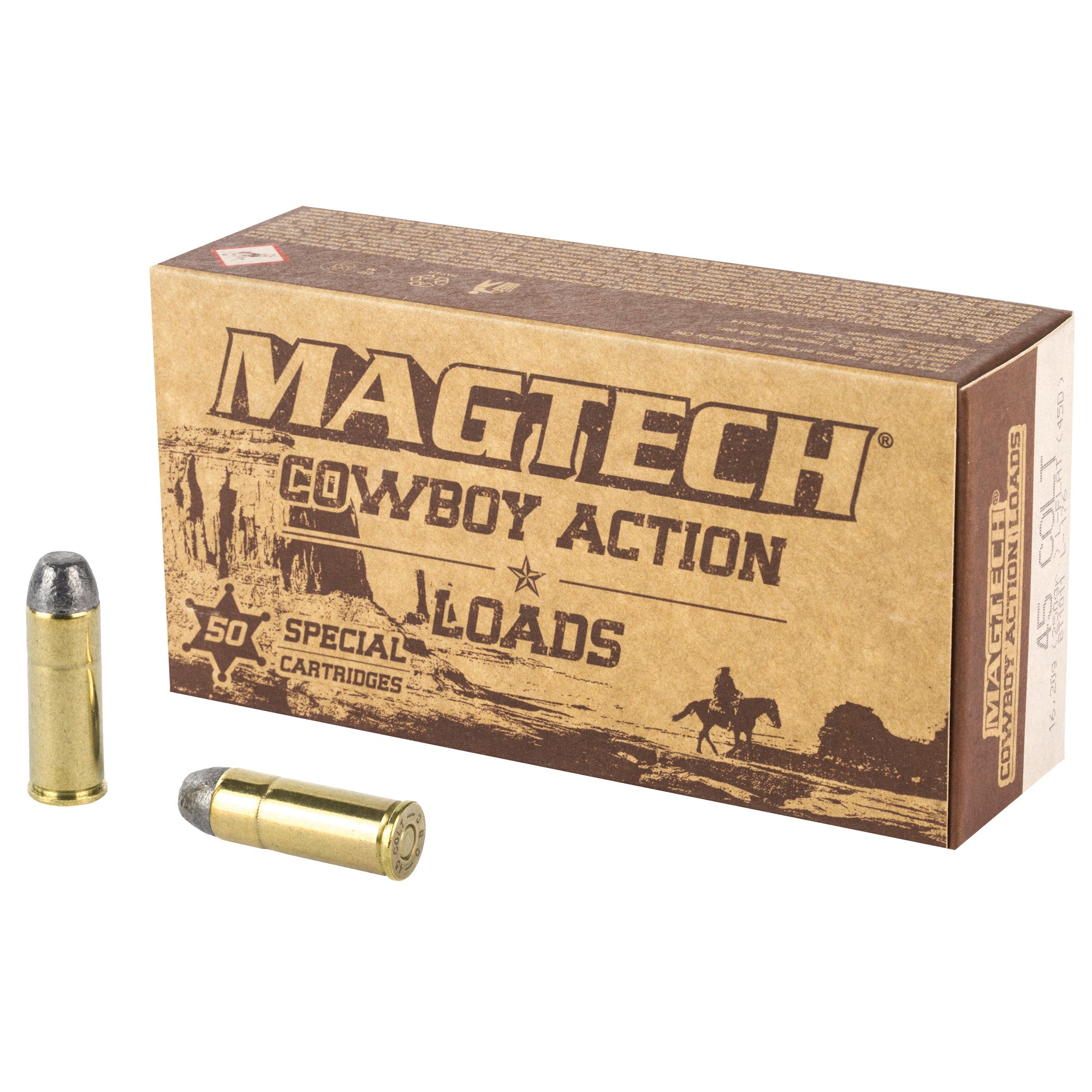 Magtech 45C 250-Grain Lead Flat Nose Ammunition for 45 Colt - 50 Rounds per Box