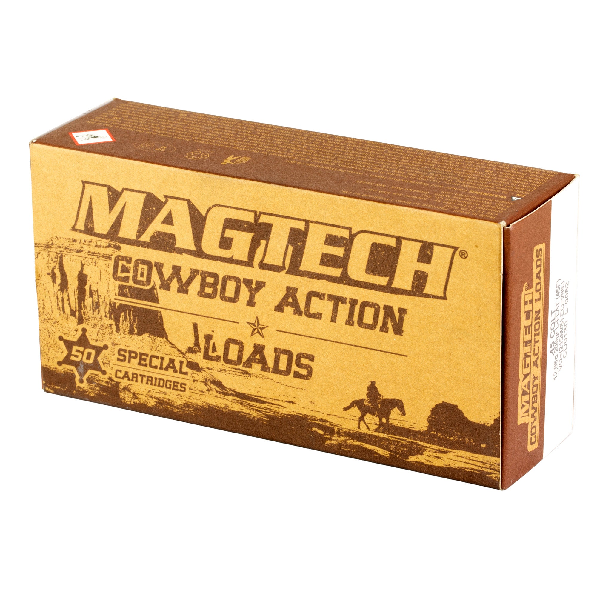 Magtech Cowboy 45 Colt 200-Grain Lead Flat Nose Ammunition, 50 Rounds per Box