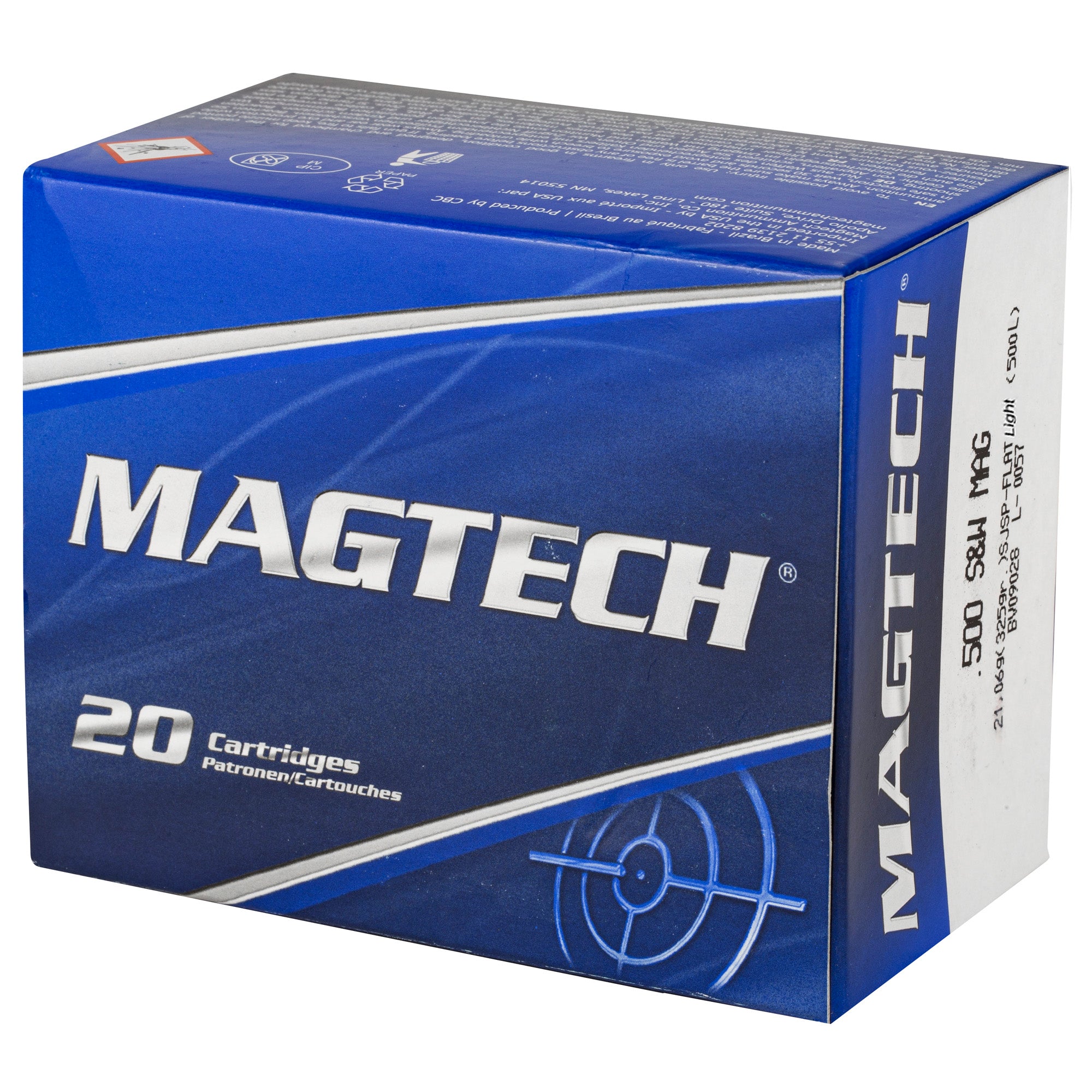 Magtech 500 S&W 325-Grain Semi Jackets Soft Point Ammunition - Sport Shooting Model