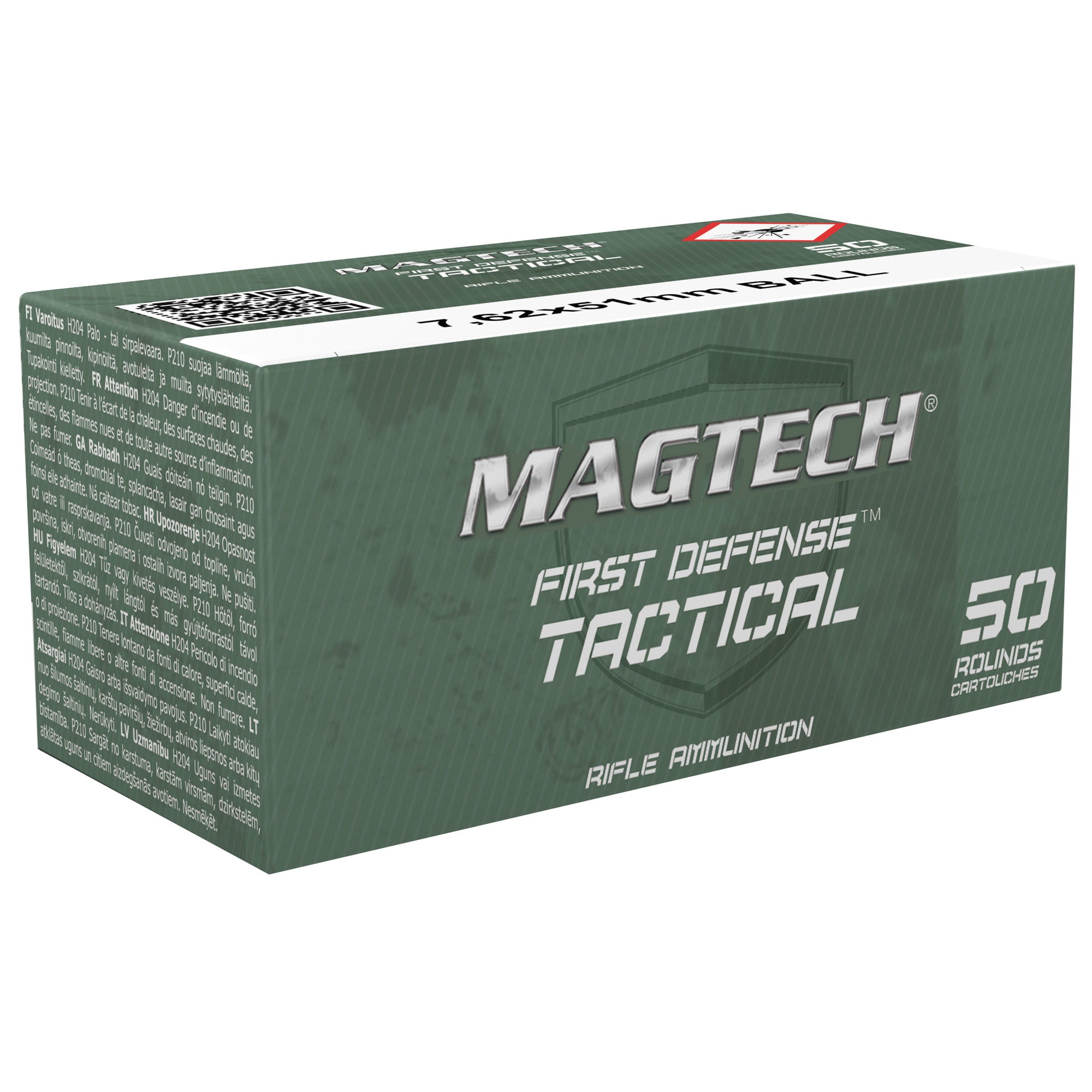 Magtech 762x51 NATO M80 Full Metal Jacket Ammunition - 147 Grain, 50 Rounds per Box