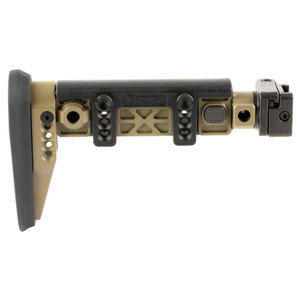 Midwest Industries Alpha Series Folding Stock for AK Platform - Flat Dark Earth