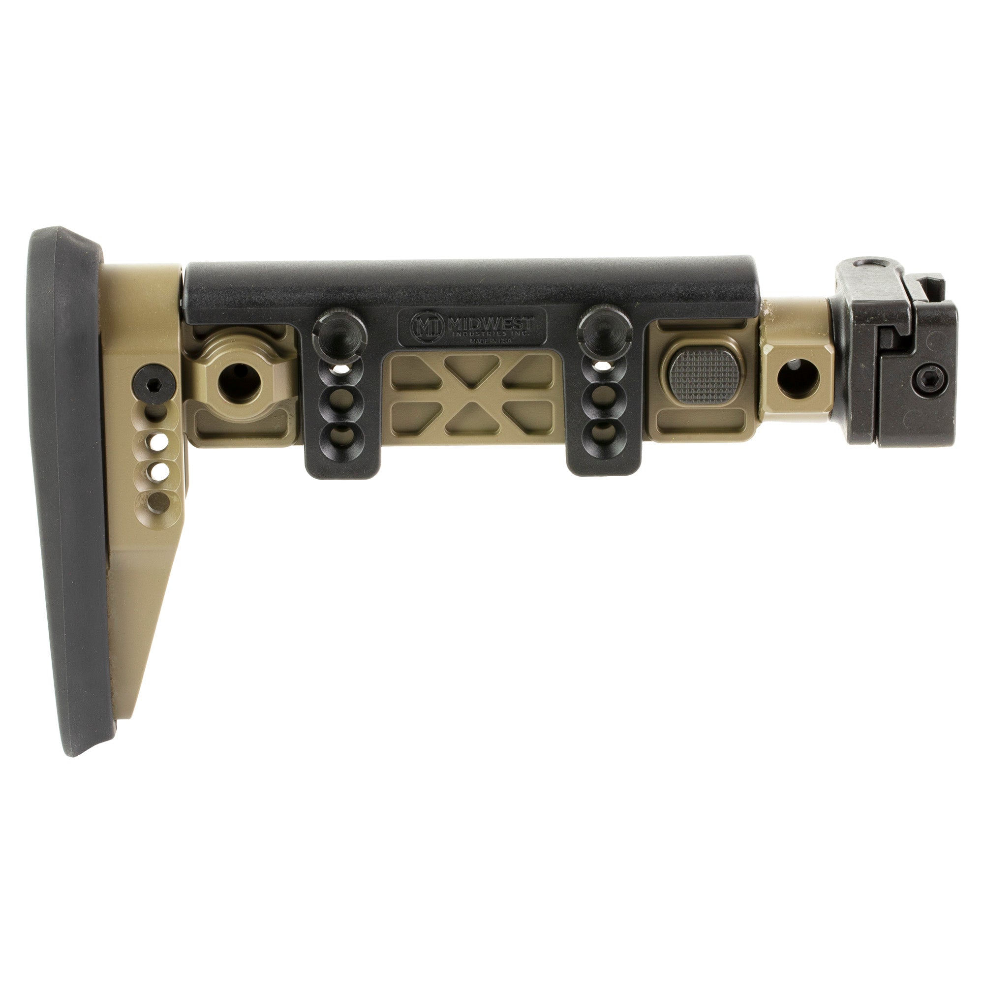 Midwest Industries Alpha Series Folding Stock for AK Platform - Flat Dark Earth