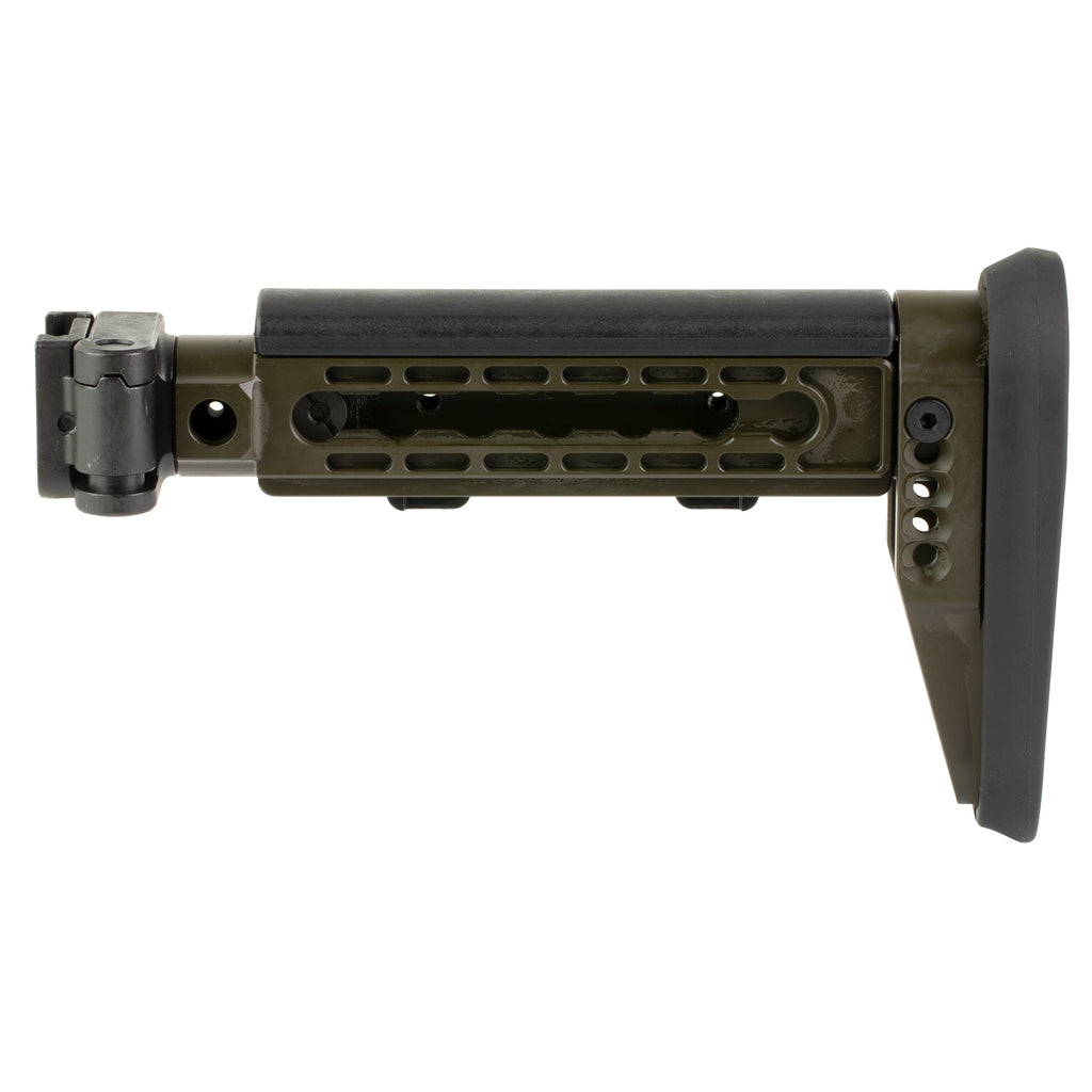 Midwest Industries Alpha Series Folding Stock for AK Platform – Olive Drab Green, Part MI-AK-ALPHA-FS-ODG