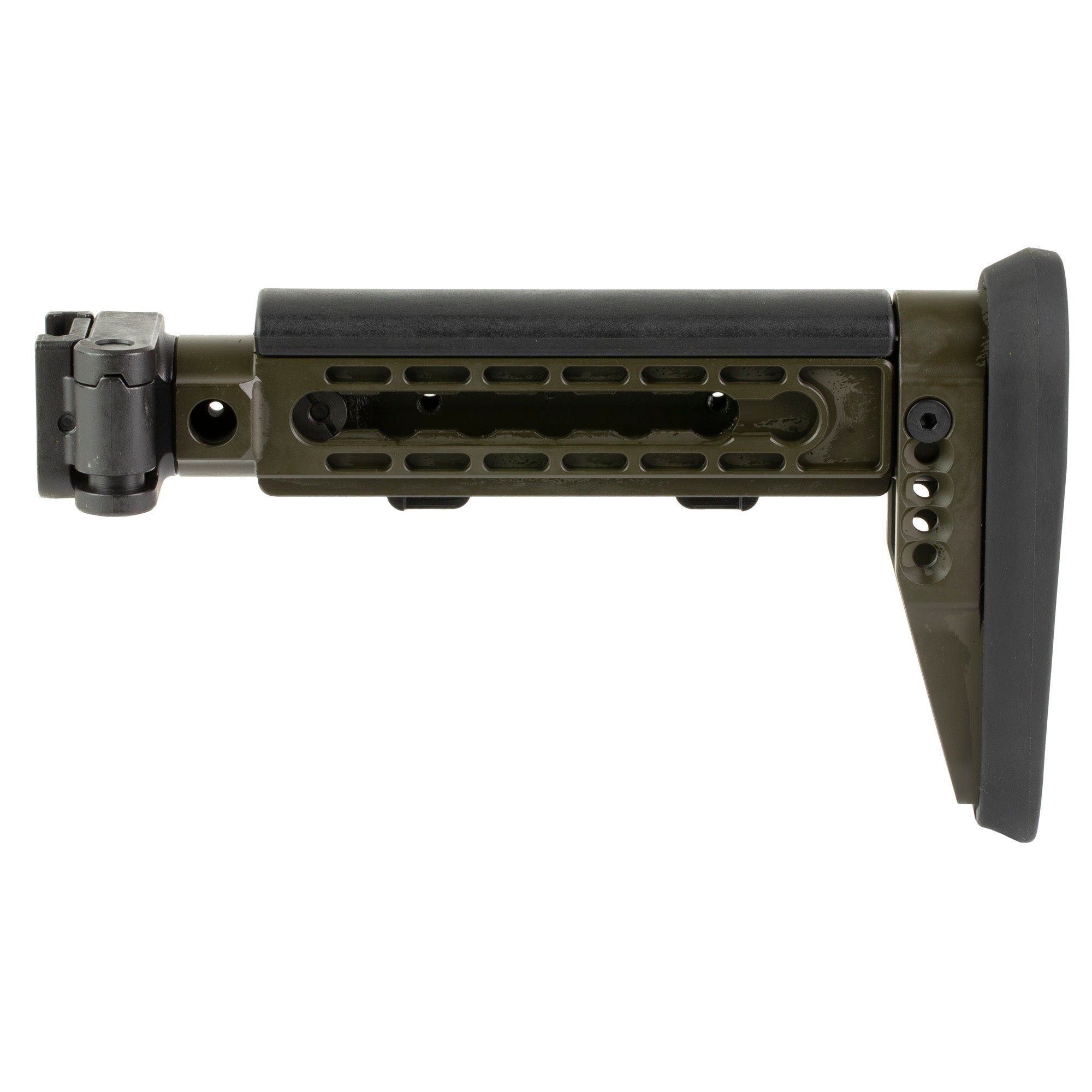 Midwest Industries Alpha Series Folding Stock for AK Platform – Olive Drab Green, Part MI-AK-ALPHA-FS-ODG