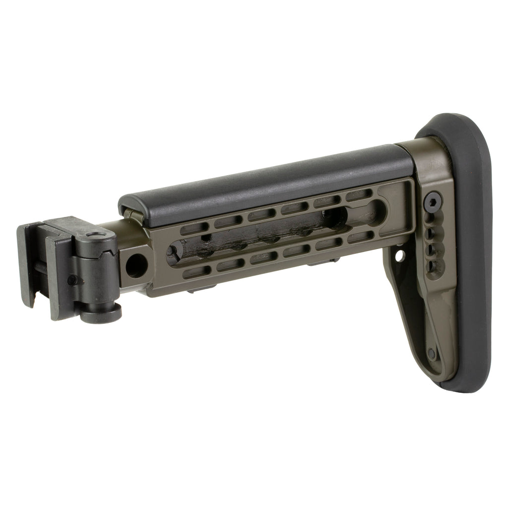 Midwest Industries Alpha Series Folding Stock for AK Platform – Olive Drab Green, Part MI-AK-ALPHA-FS-ODG