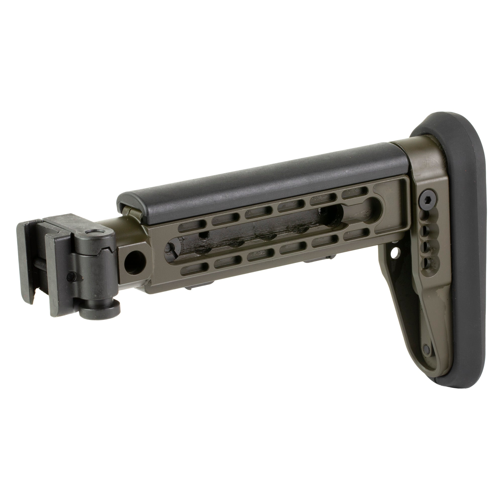 Midwest Industries Alpha Series Folding Stock for AK Platform – Olive Drab Green, Part MI-AK-ALPHA-FS-ODG