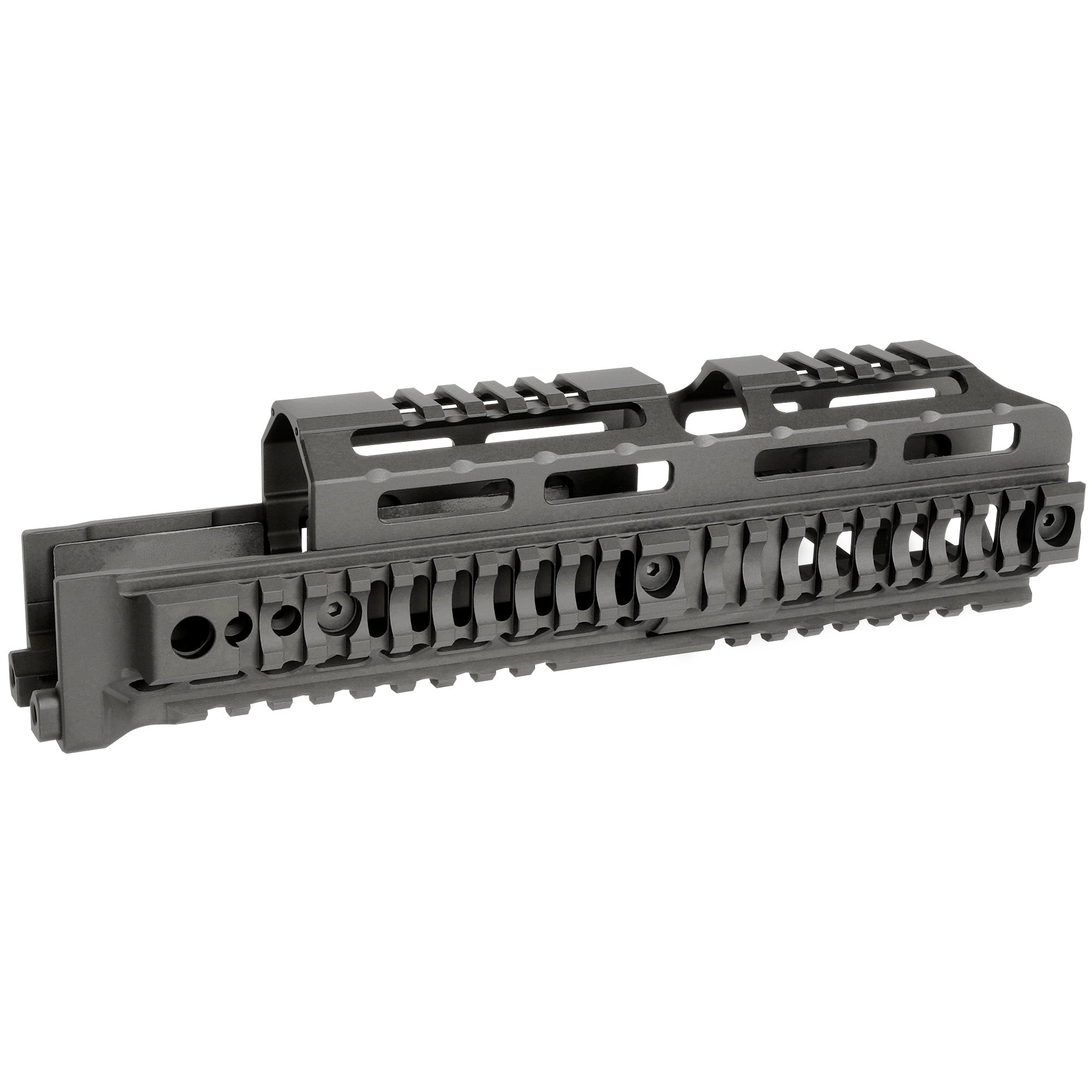 Midwest Industries Alpha Series 10-Inch Quad Rail Handguard for AK Platforms - Black