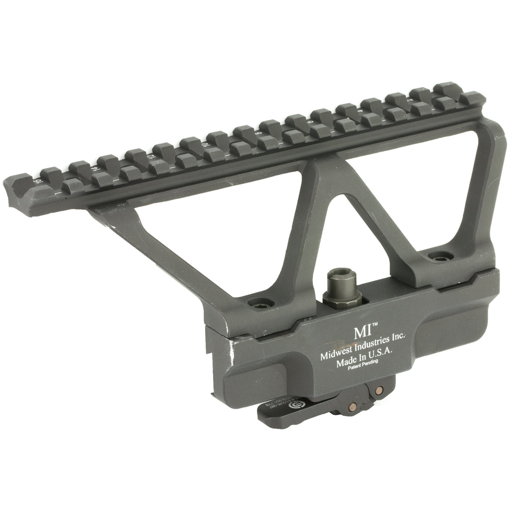 Midwest Industries Gen 2 AK Scope Mount with Side Rail for AK Rifles