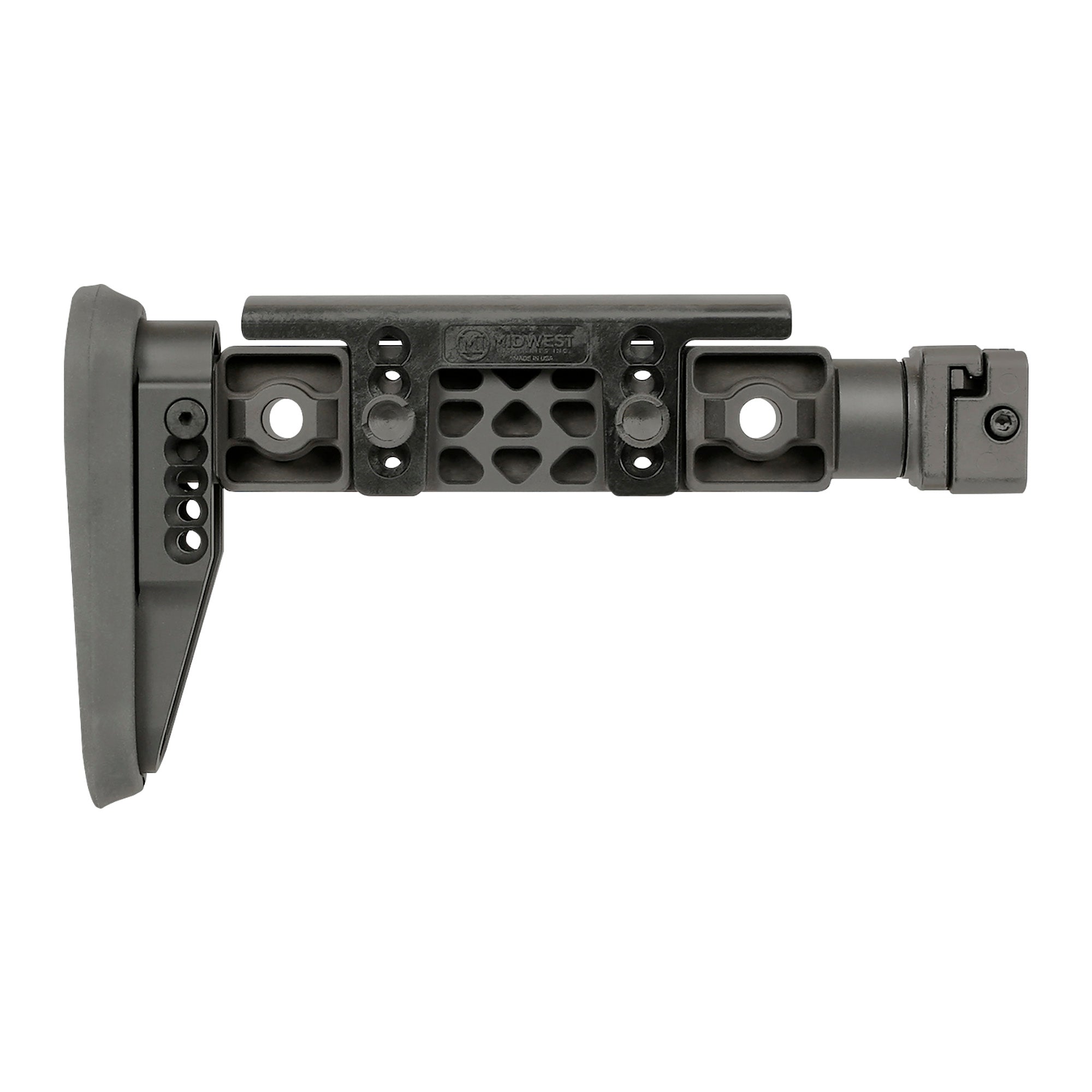 Midwest Industries Alpha Series Fixed Beam Side Folder Stock for 1913 Picatinny Rail - Black