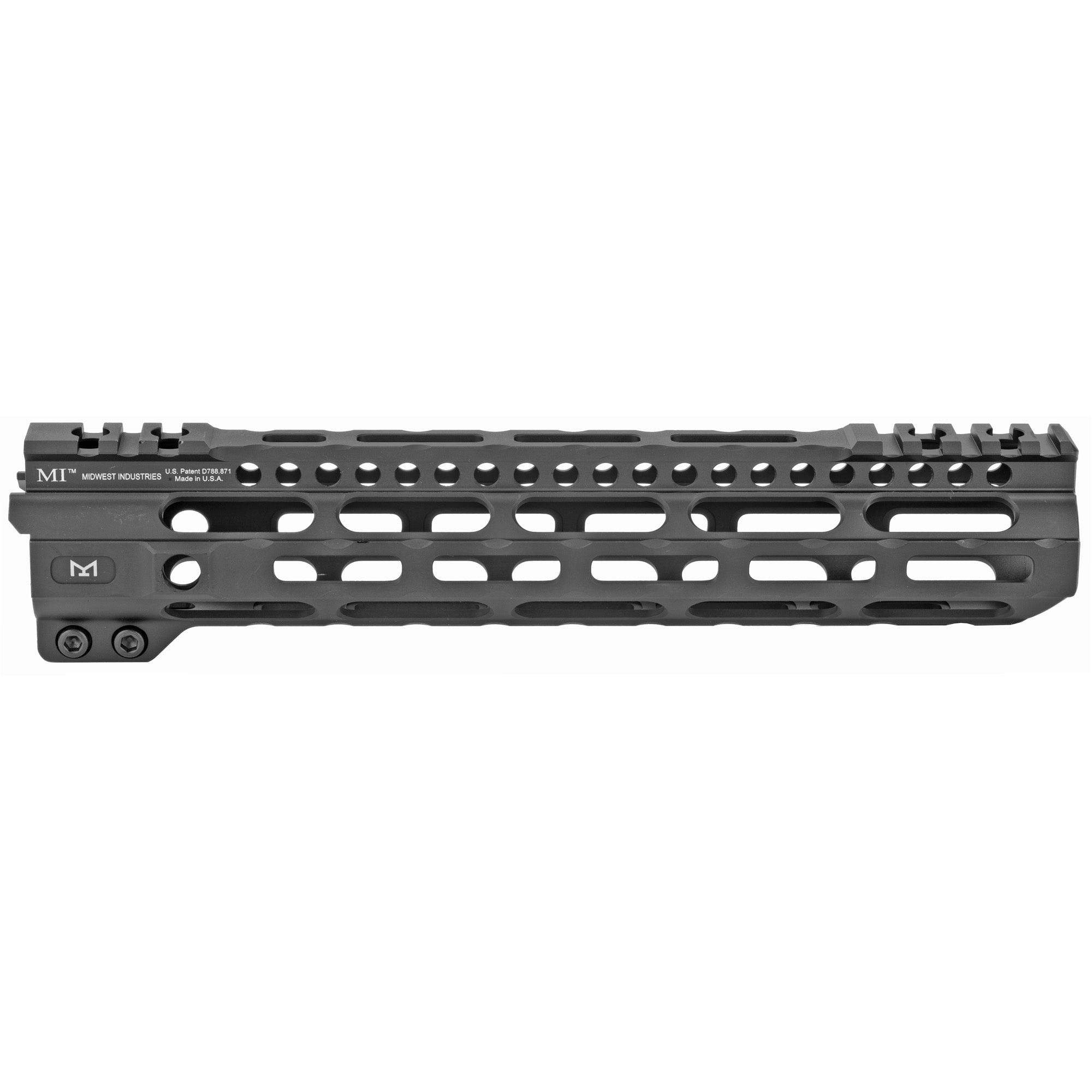 Midwest Industries Combat Rail Lightweight Series Handguard - 10.5 Inch Black M-LOK Rail System