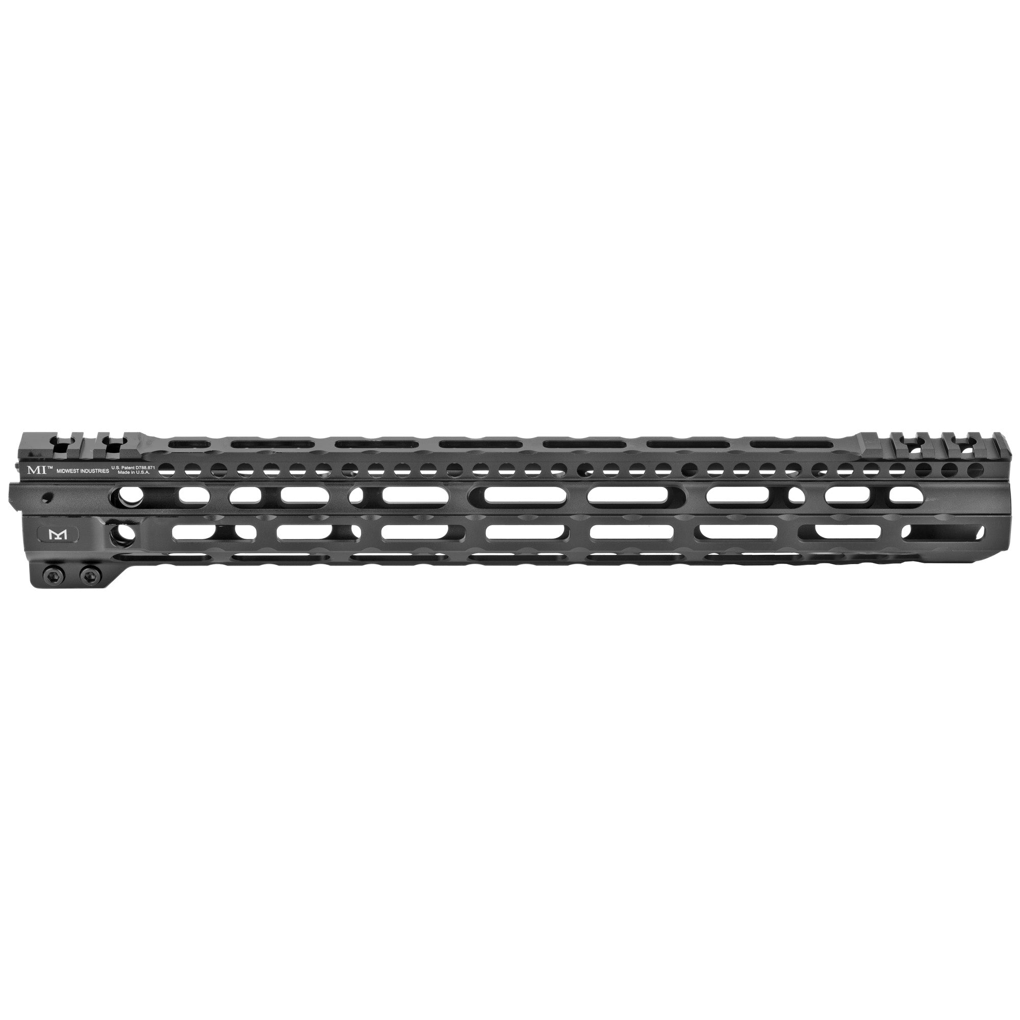 Midwest Industries Combat Rail Lightweight Series Handguard Model MI-CRLW15 for AR-15, 15-inch M-LOK Black