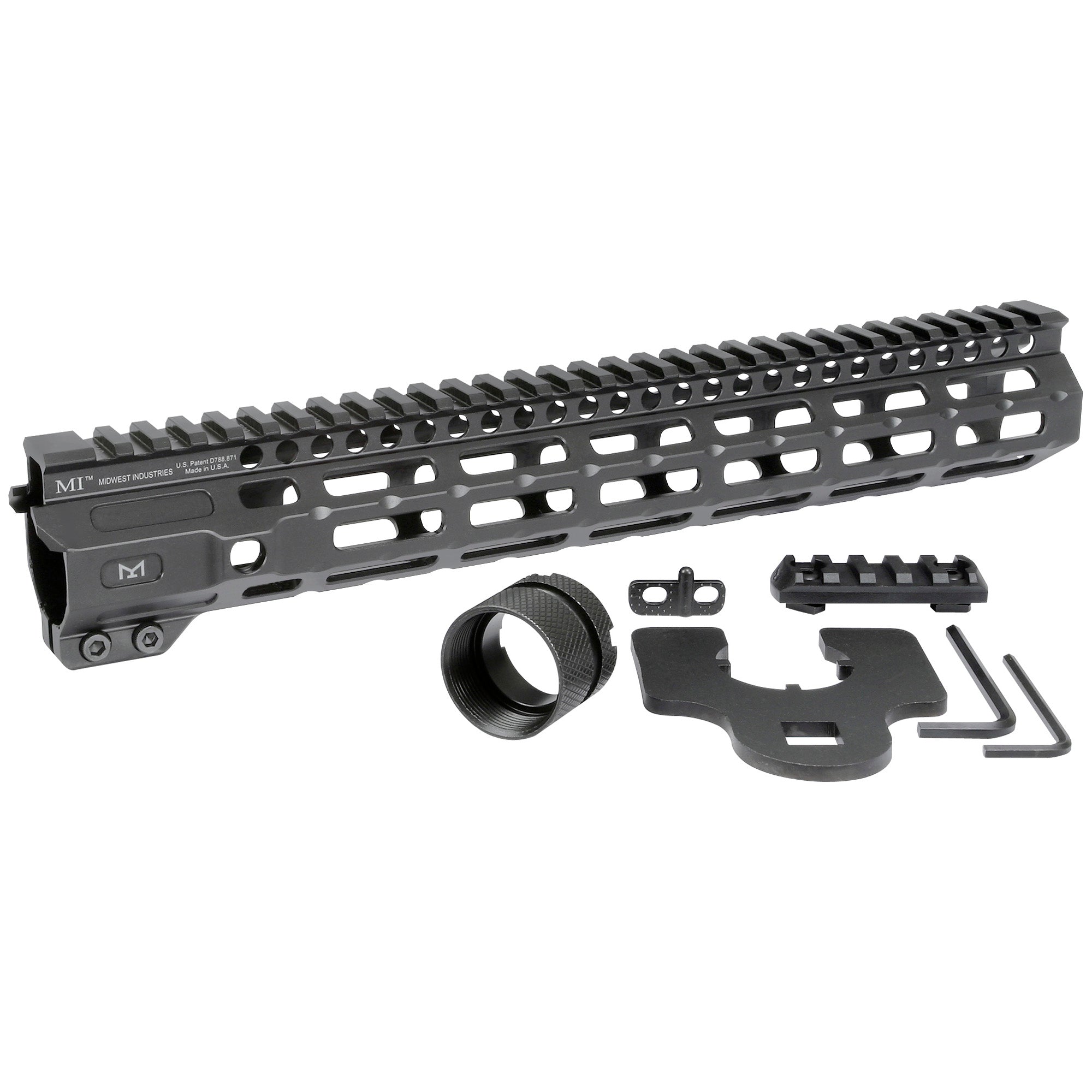 Midwest Industries Combat Rail M-Lok Handguard for 12.625-inch Rifles
