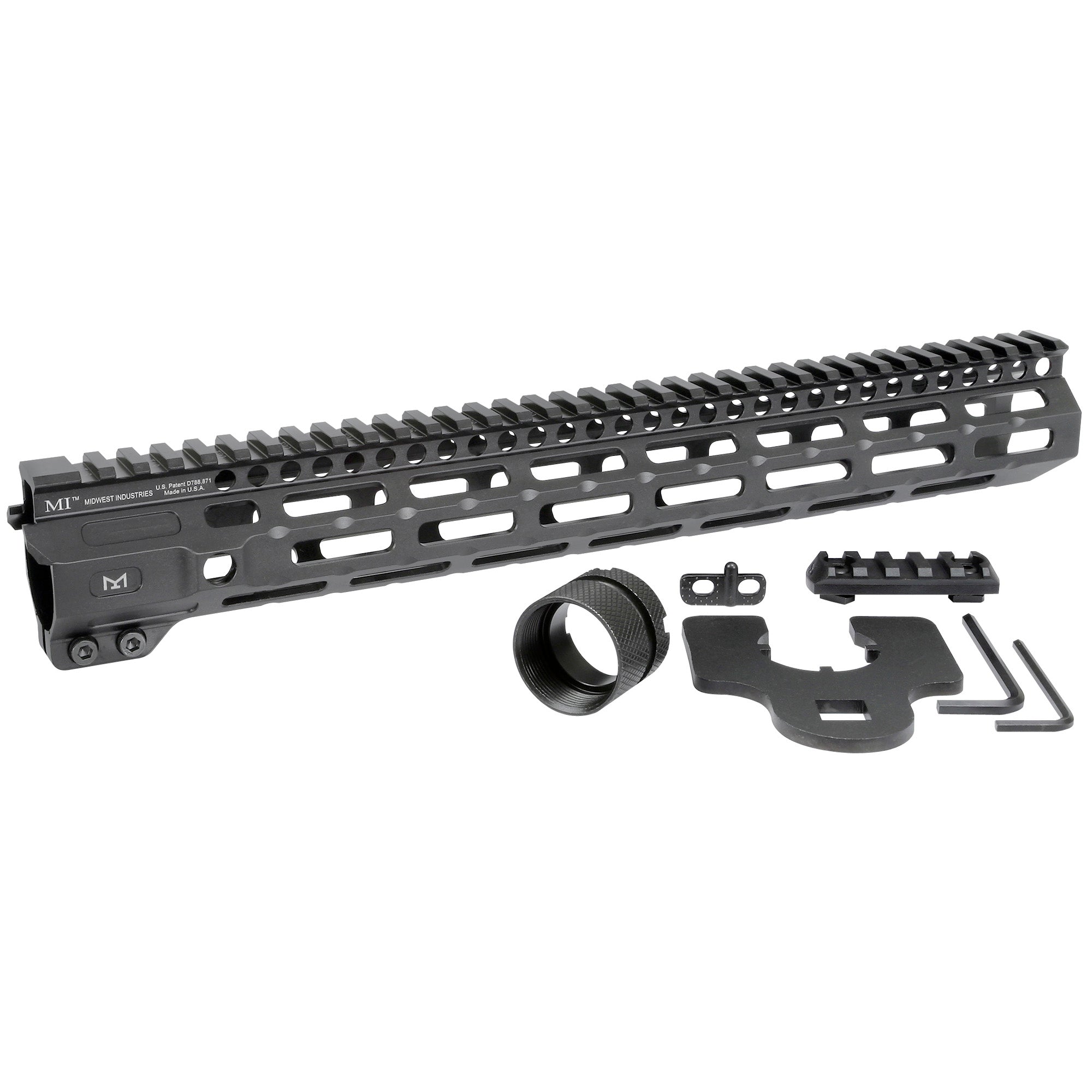 Midwest Industries Combat Rail M-Lok Handguard 14-inch Black for Rifle