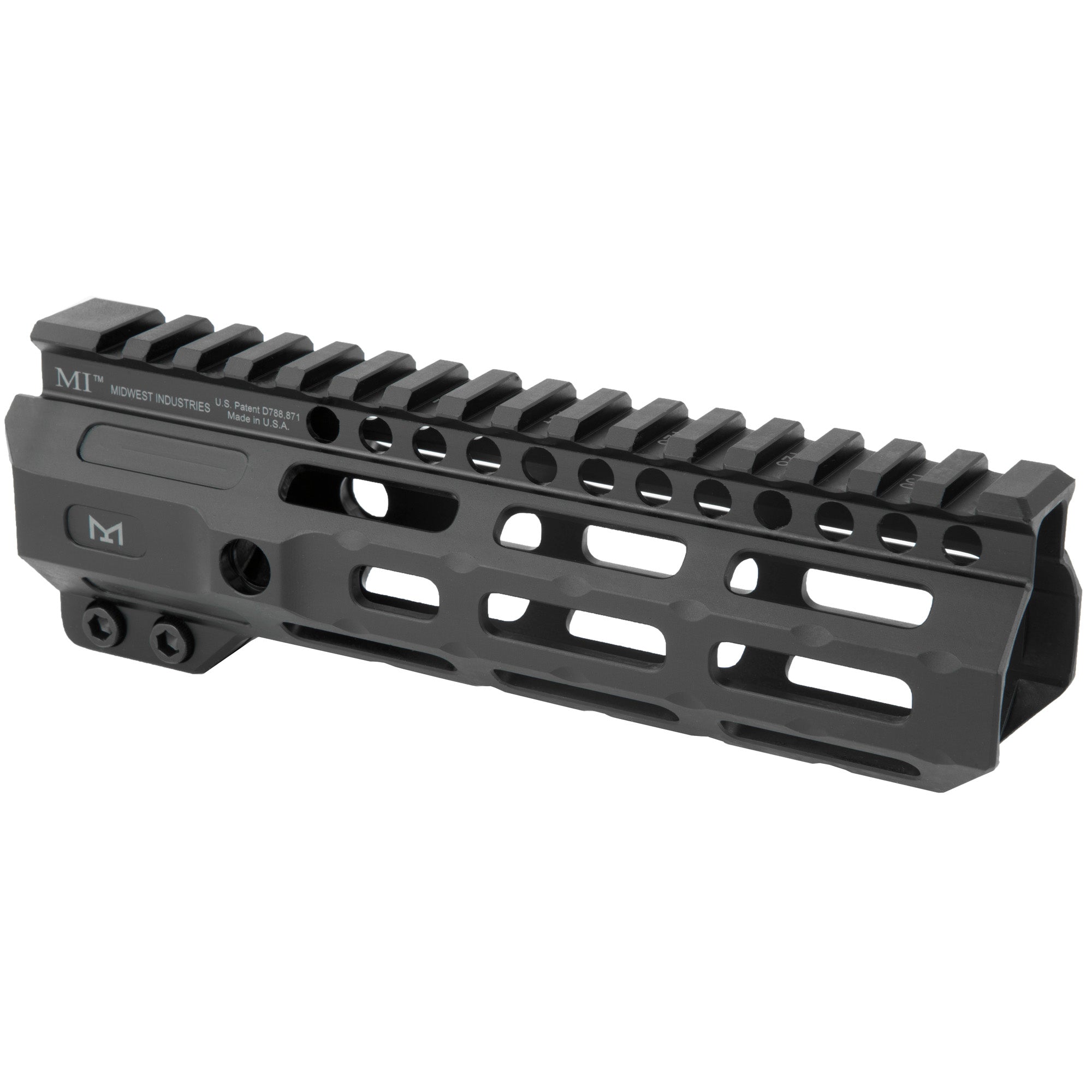 Midwest Industries Combat Rail Series Handguard - Model MI-CRM7, 7-inch M-LOK Handguard in Black