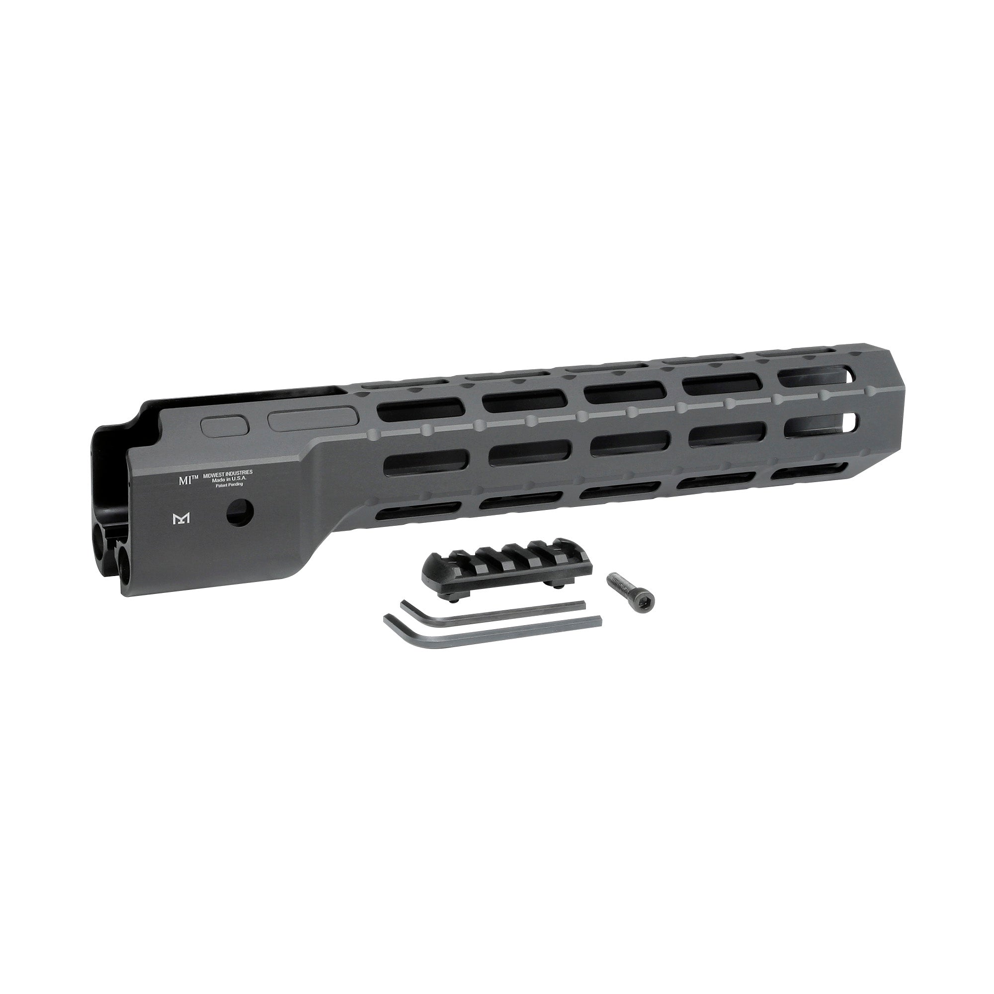 Midwest Industries Combat Rail M-Lok Handguard for Ruger PC Carbine, 12-inch black