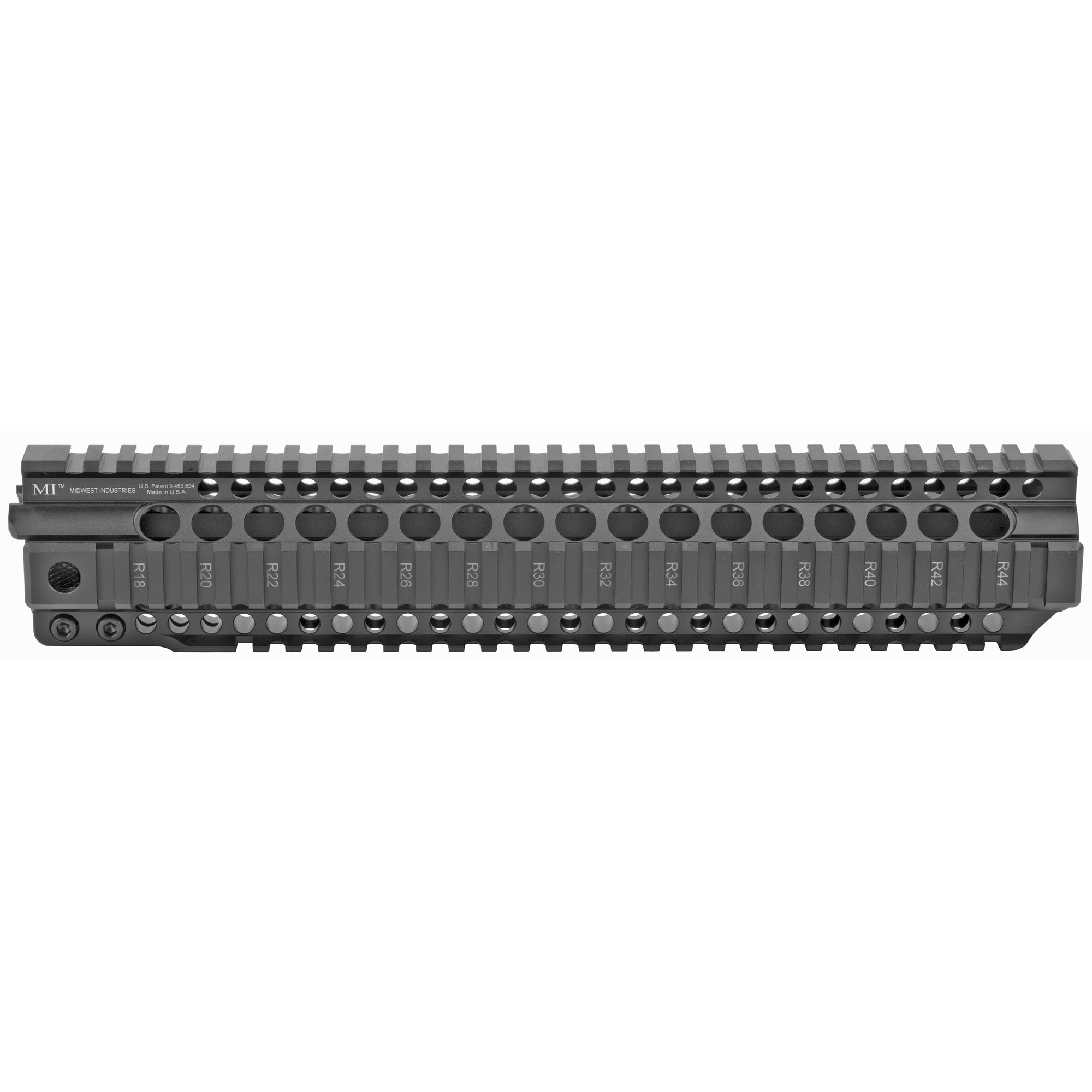 Midwest Industries MI-CRT12.625 T-Series Combat Rail Handguard for AR-15, 12.625 Inches, Black