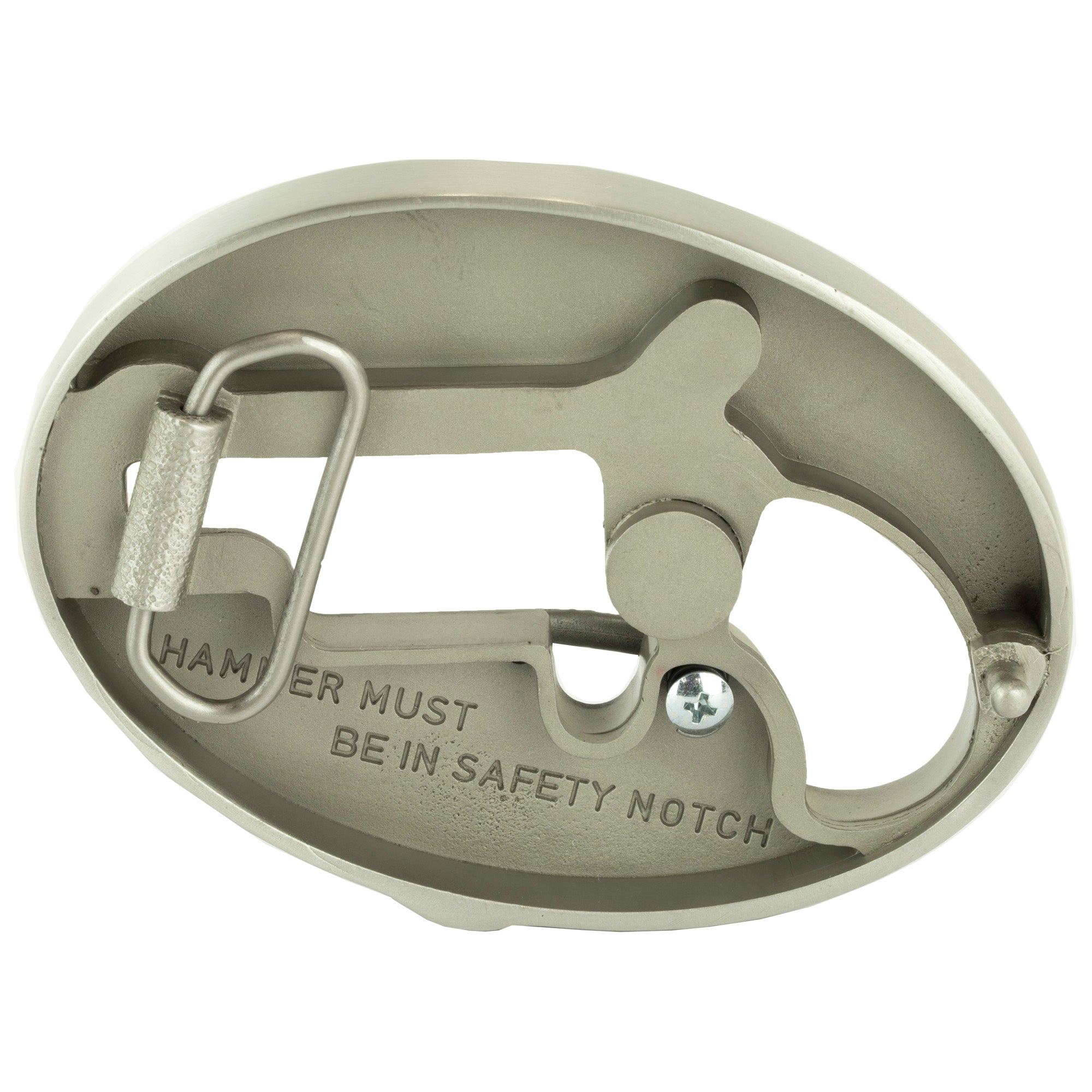North American Arms NAA LNG RFL CUST OVAL Belt Buckle - Silver Holster Accessory