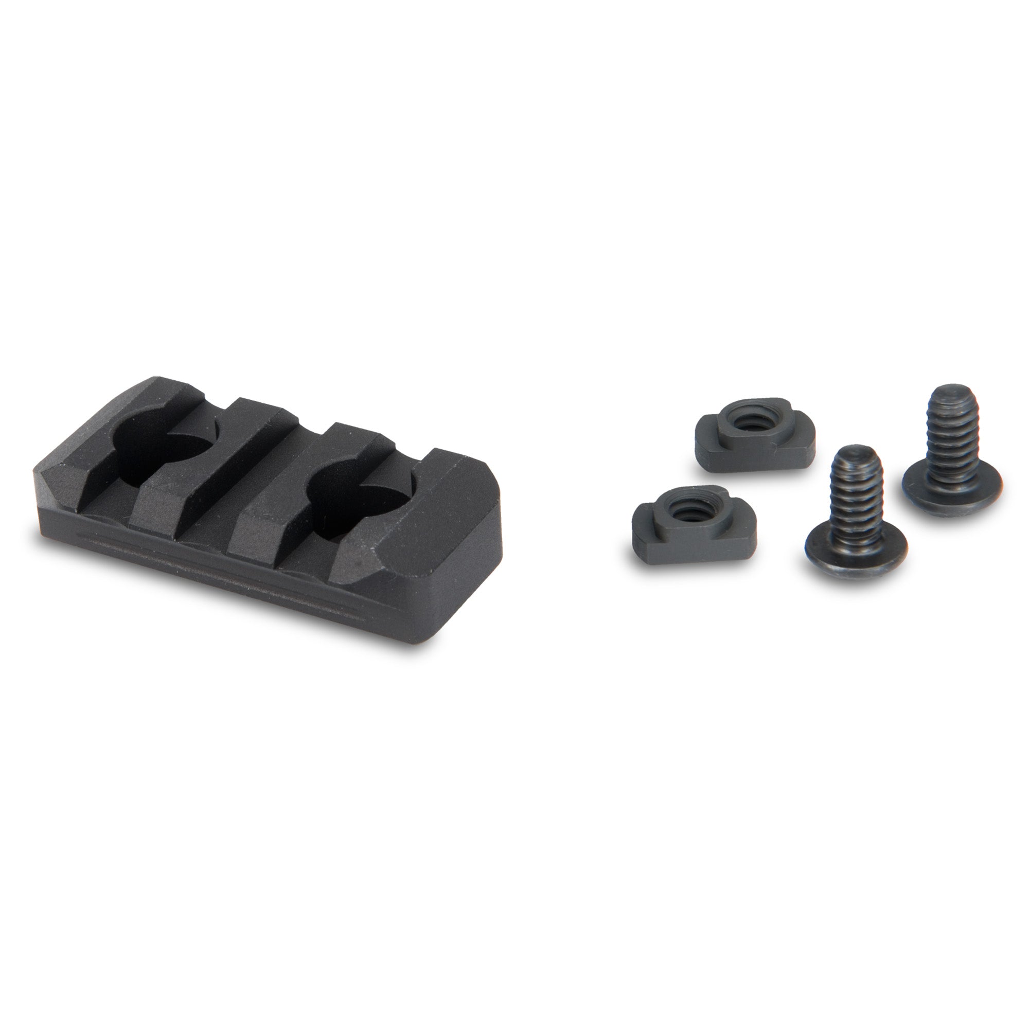 Nordic Components M-LOK Picatinny Rail Section - 3 Slots, Black, Model TRL-MLOK-STD-3