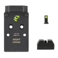 Night Fision CZU-OPBS-RMR-P10YGZX Optic Plate and Backup Night Sight Combo for CZ P10 Series