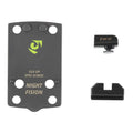 Night Fision NF GLK-OPBS-EPSC-43X-ZXZX Optic Plate and Backup Sight Combo for Glock 43X MOS