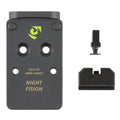 Night Fision NF PLATE+BS RMR Fits Glock FS MOS – Premium Co-Witnessing Sight and Optic Plate Combo