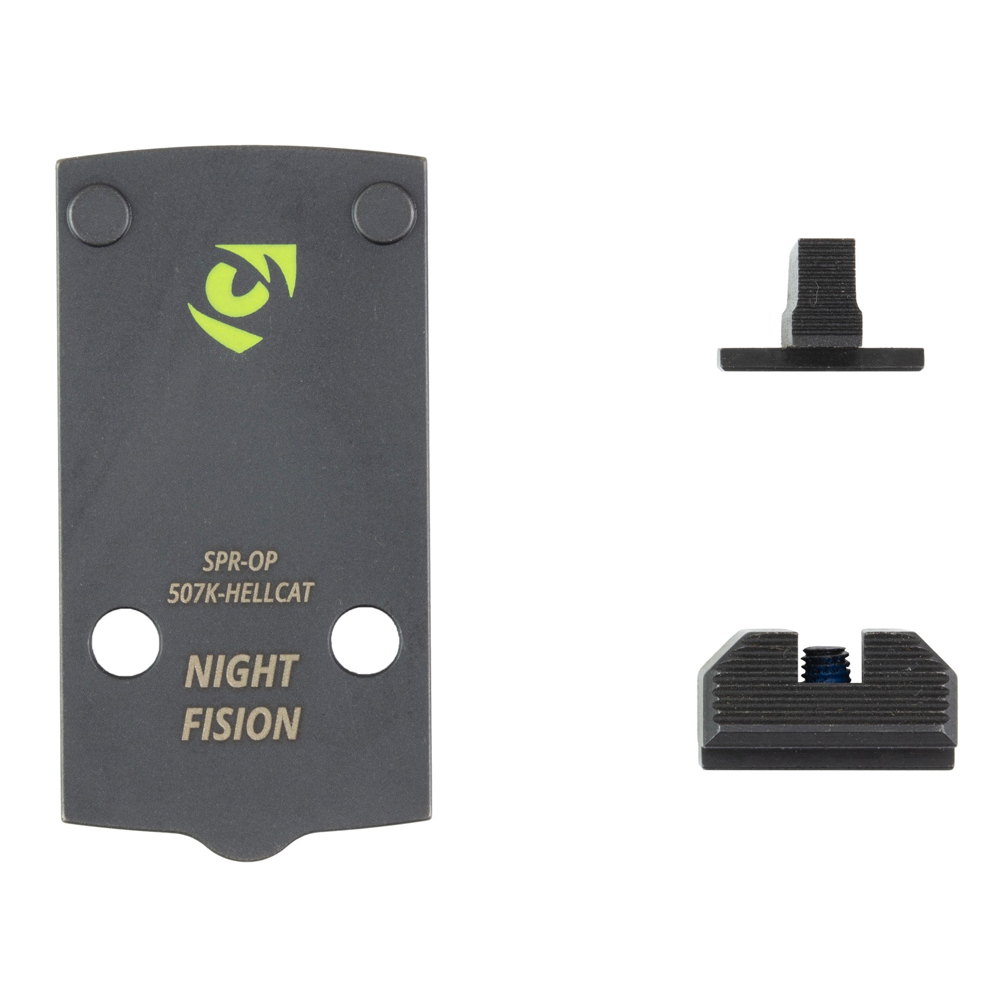 Night Fision NF Plate+Backup Sight Combo for Hellcat - Precision Mounting Solution