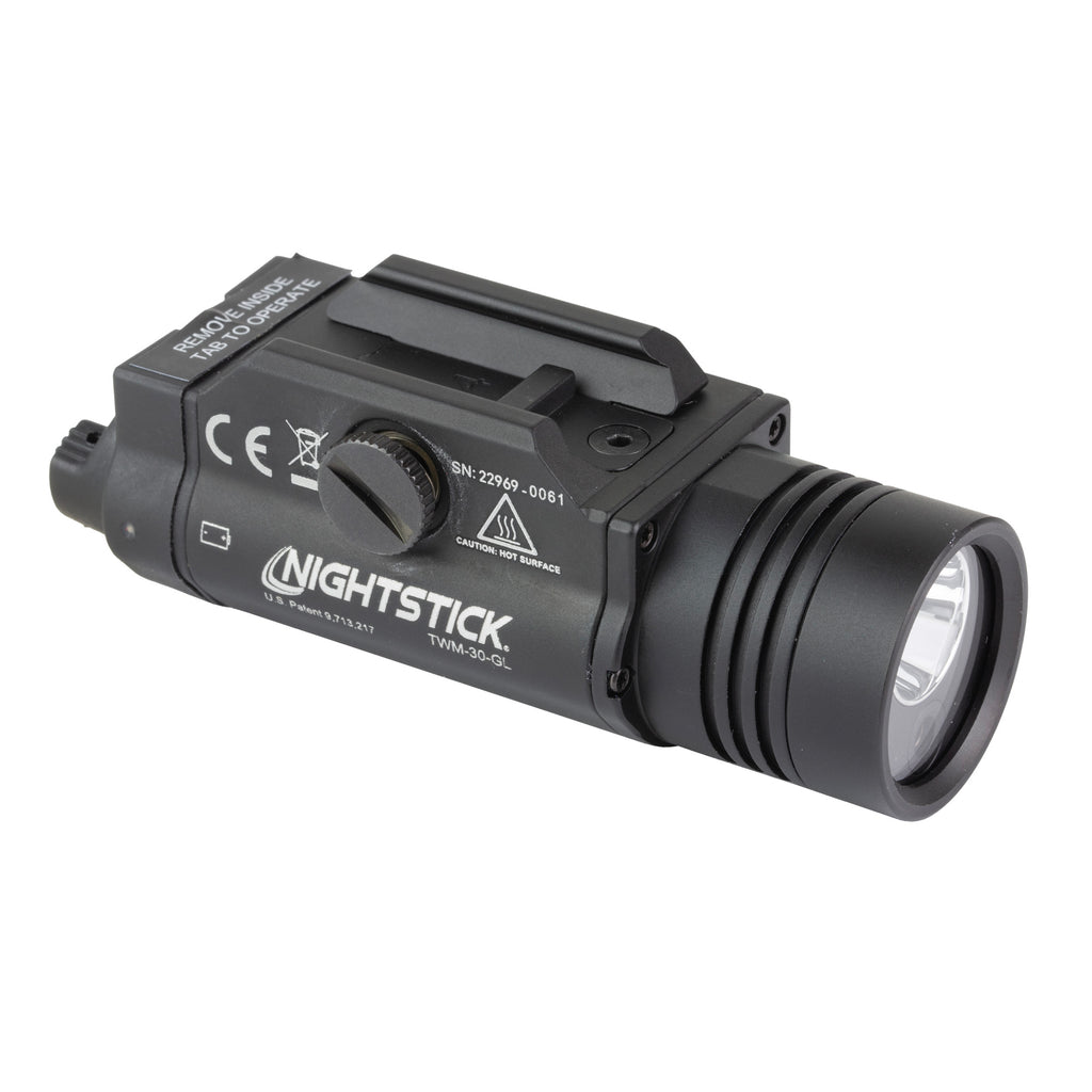 Nightstick TWM-30-GL Tactical Weapon-Mounted Light with Green Laser – 1200 Lumens, 228-Meter Beam