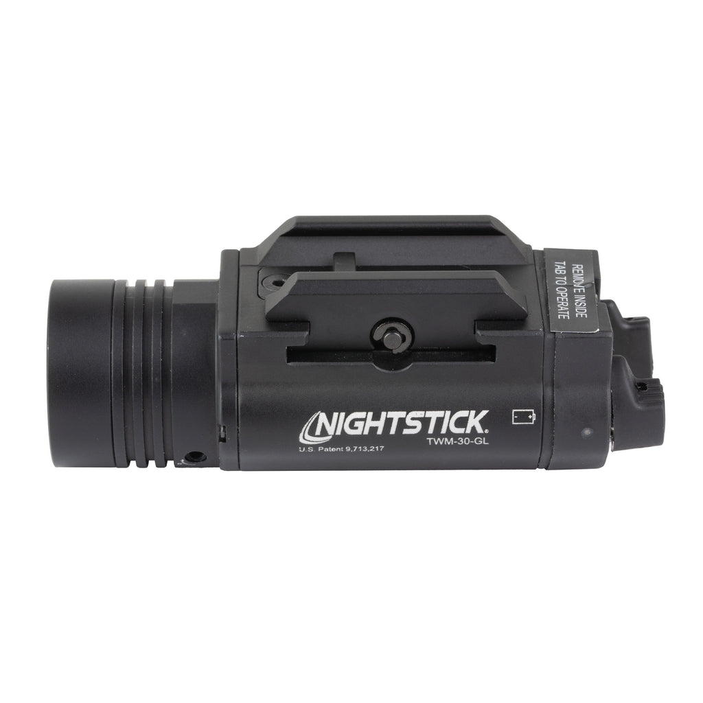 Nightstick TWM-30-GL Tactical Weapon-Mounted Light with Green Laser – 1200 Lumens, 228-Meter Beam