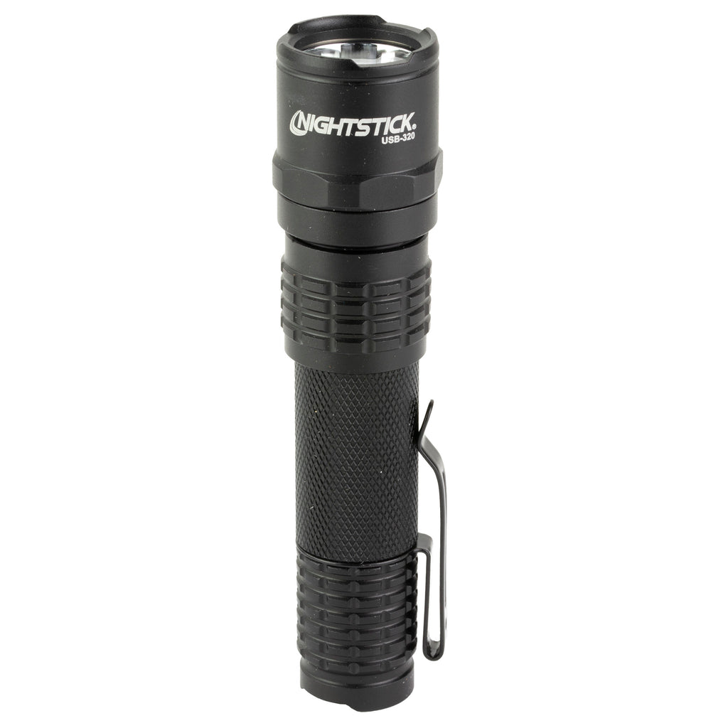Nightstick USB-320 Rechargeable LED Flashlight – Compact, Waterproof, 320 Lumens