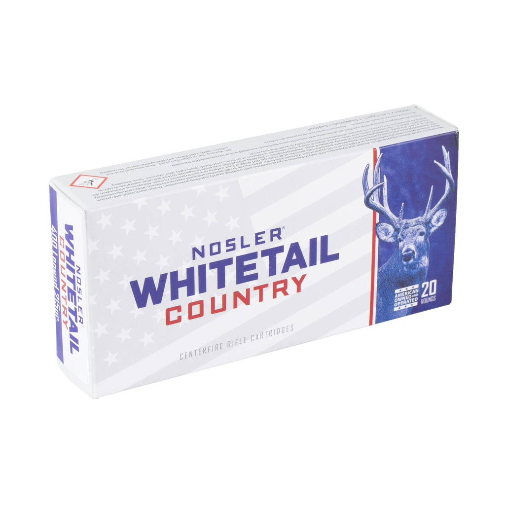 Nosler Whitetail Country 400 Legend 215-Grain Straight-Wall Ammunition (20 Rounds)